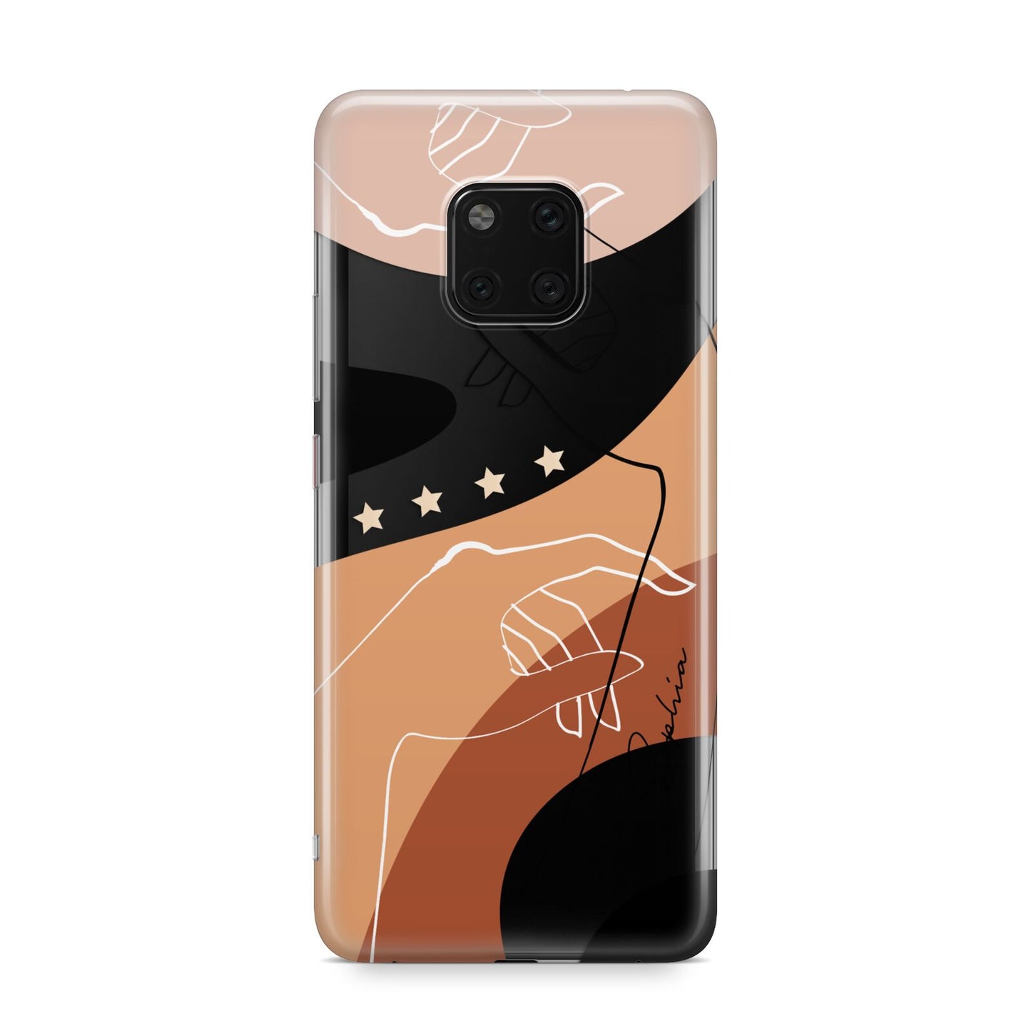 Personalised Abstract Gouache Line Art Huawei Mate 20 Pro Phone Case