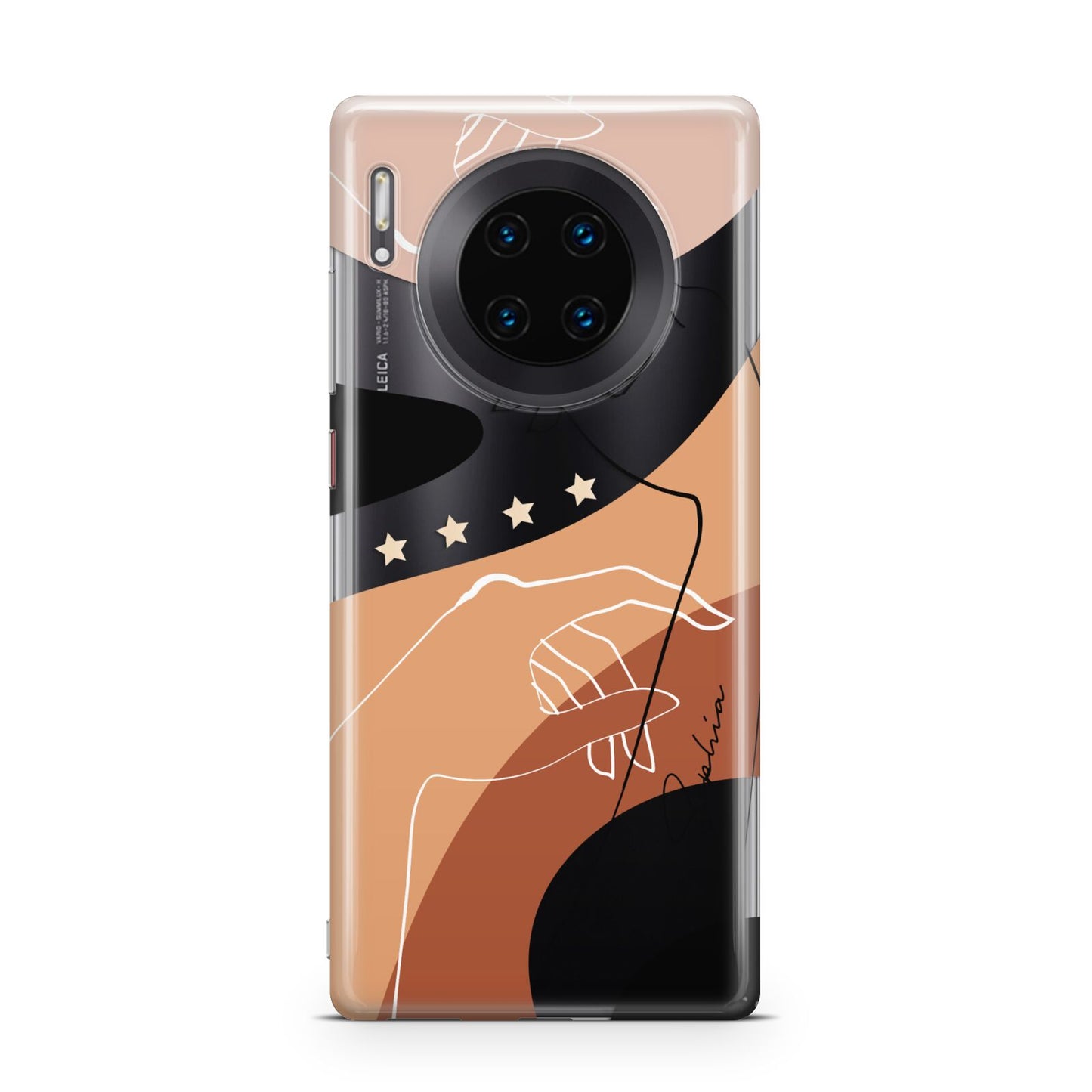 Personalised Abstract Gouache Line Art Huawei Mate 30 Pro Phone Case