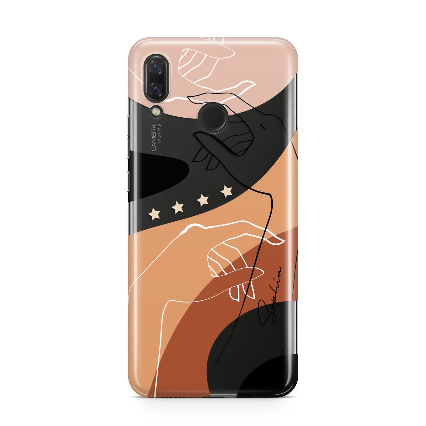 Personalised Abstract Gouache Line Art Huawei Nova 3 Phone Case