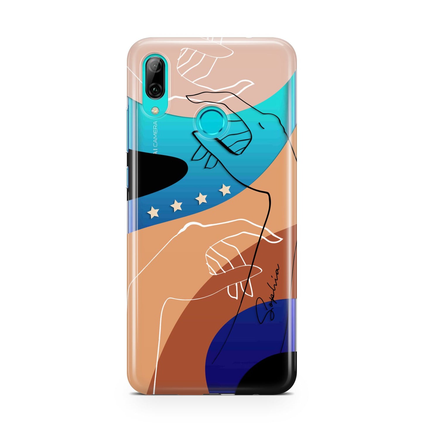 Personalised Abstract Gouache Line Art Huawei P Smart 2019 Case