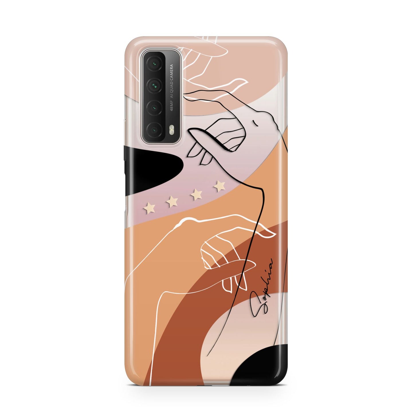 Personalised Abstract Gouache Line Art Huawei P Smart 2021