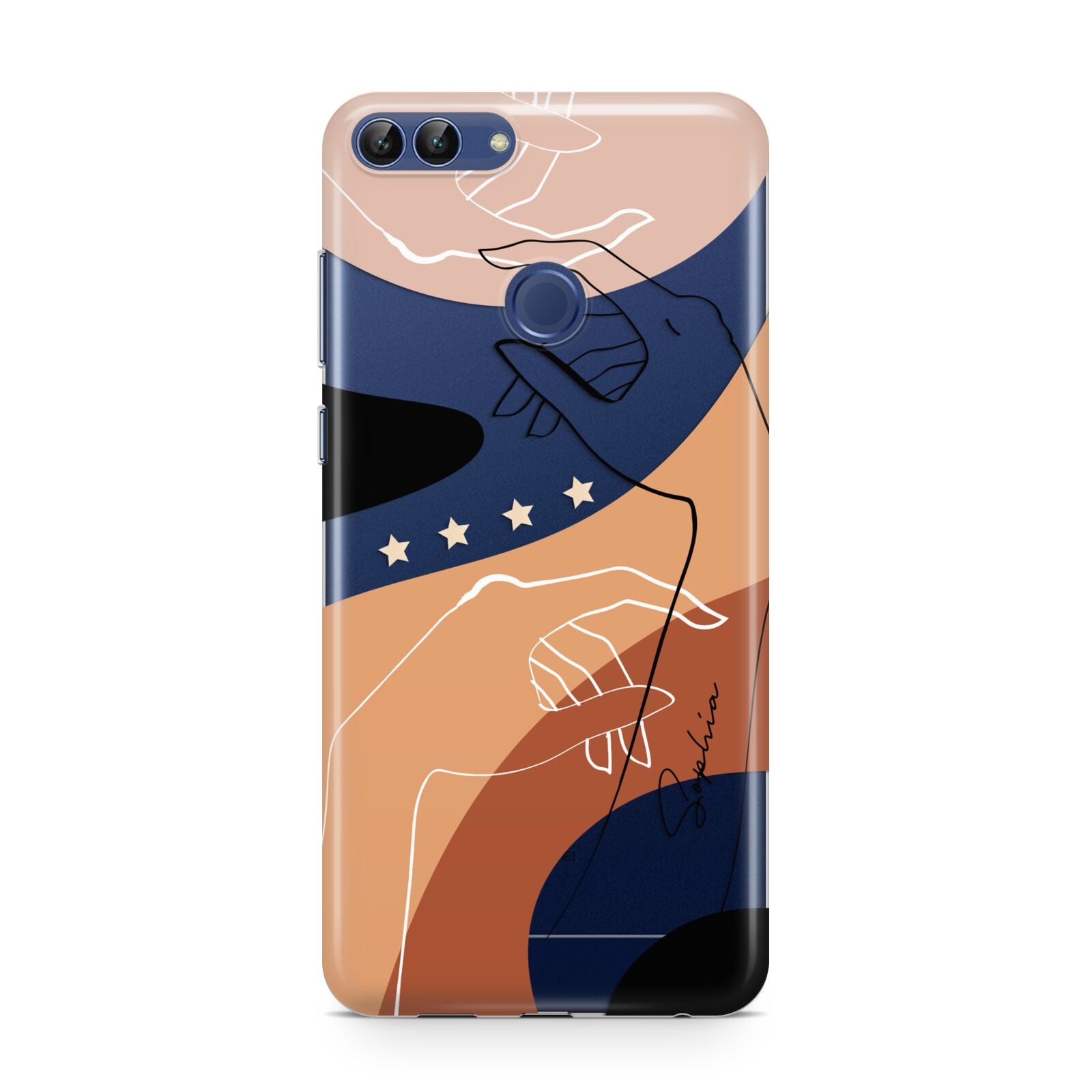 Personalised Abstract Gouache Line Art Huawei P Smart Case