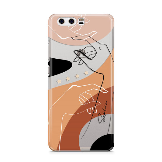 Personalised Abstract Gouache Line Art Huawei P10 Phone Case