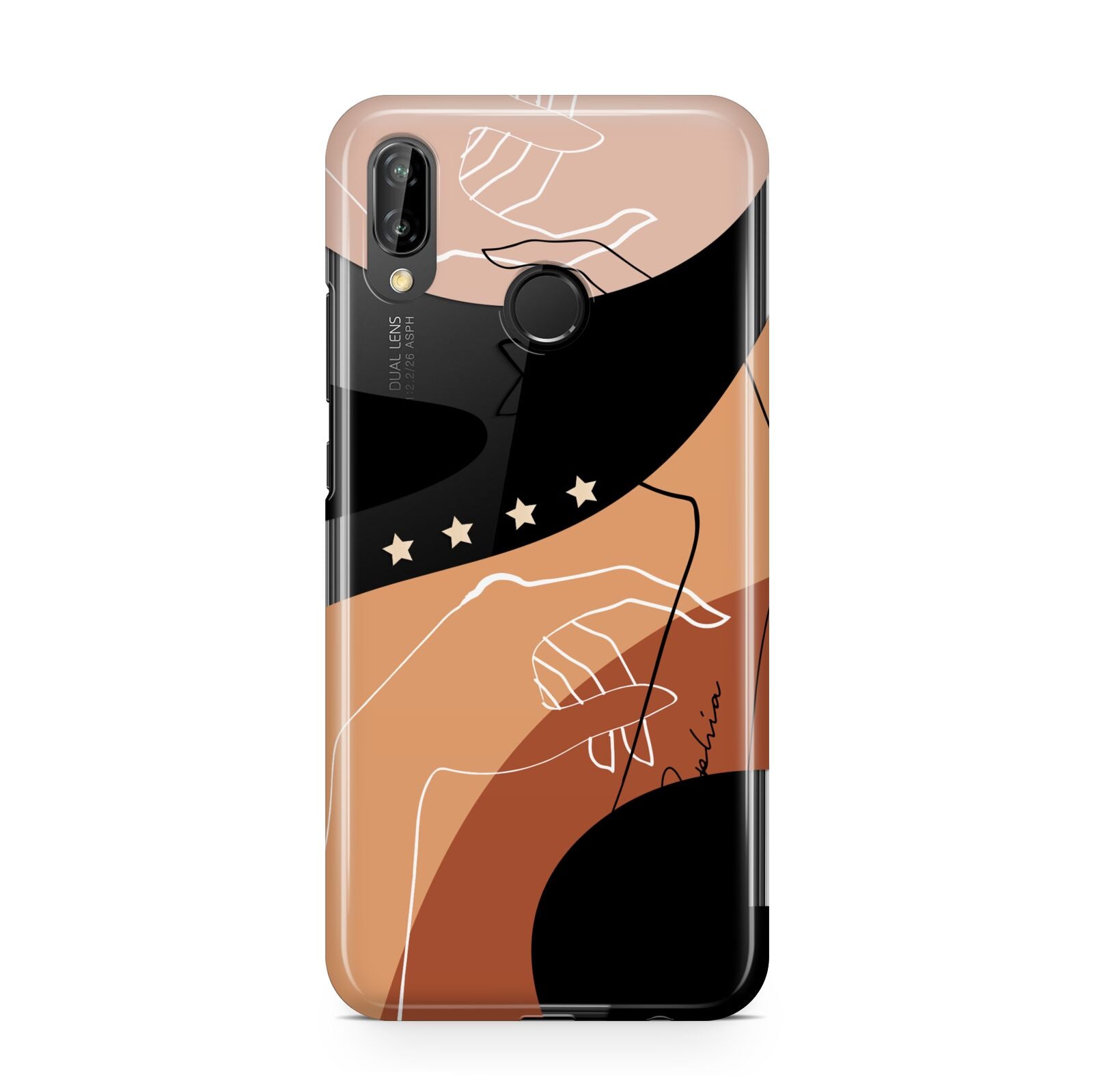 Personalised Abstract Gouache Line Art Huawei P20 Lite Phone Case