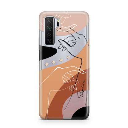 Personalised Abstract Gouache Line Art Huawei P40 Lite 5G Phone Case