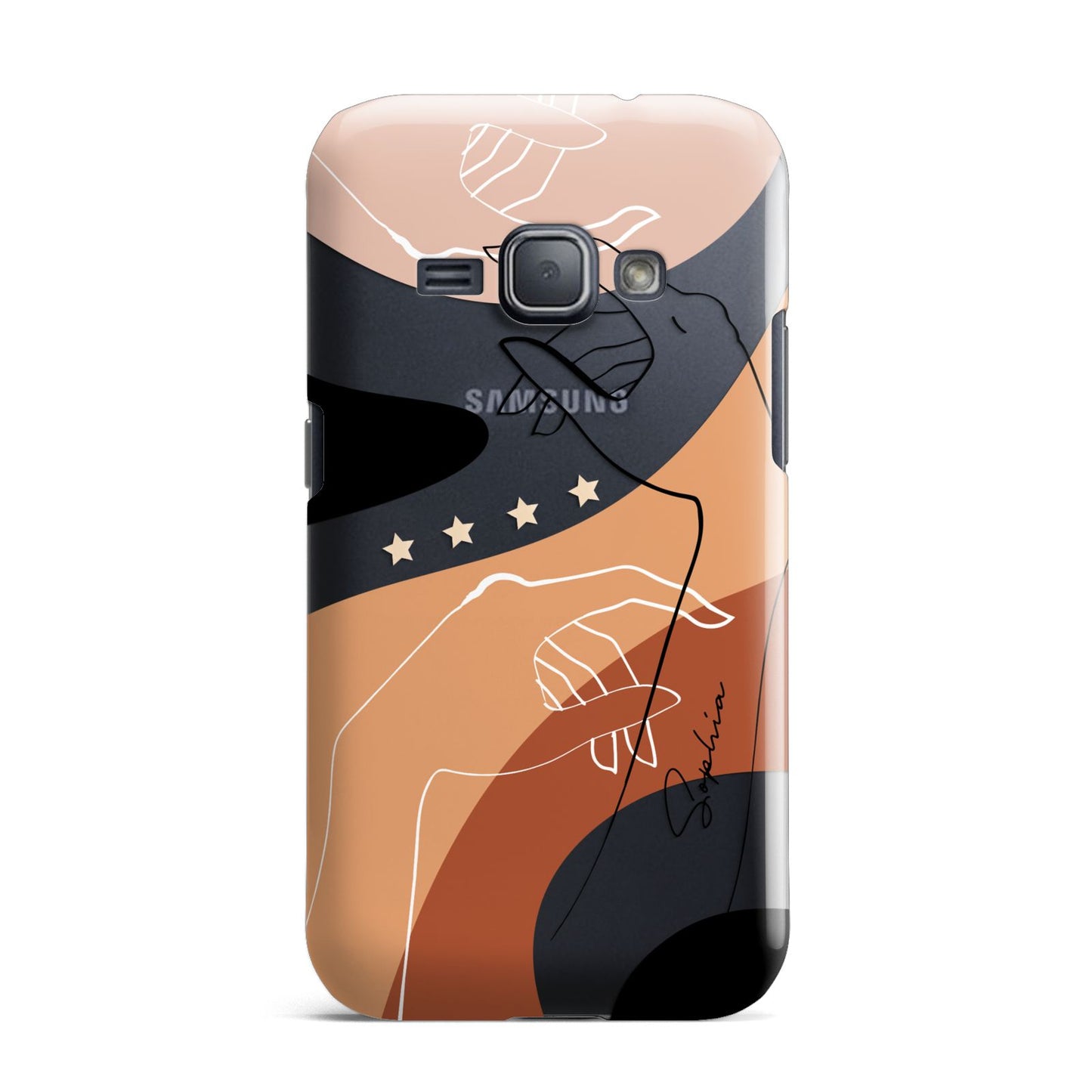 Personalised Abstract Gouache Line Art Samsung Galaxy J1 2016 Case