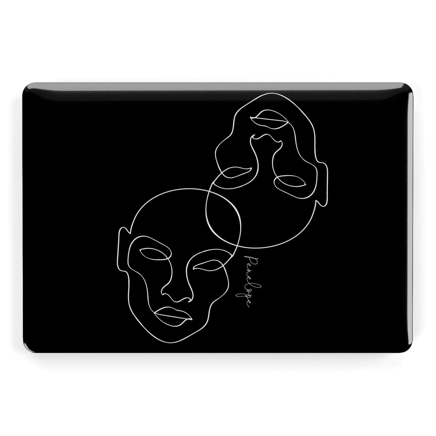 Personalised Abstract Line Art Apple MacBook Case