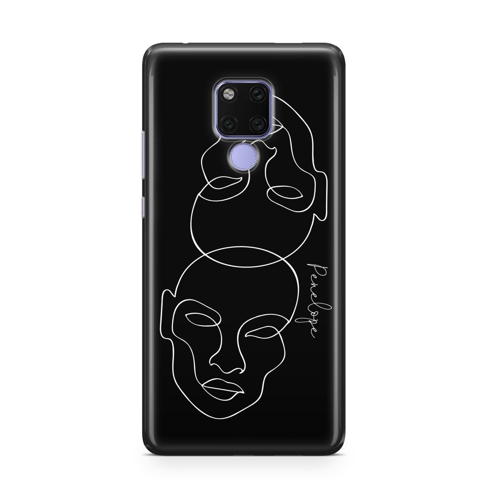 Personalised Abstract Line Art Huawei Mate 20X Phone Case