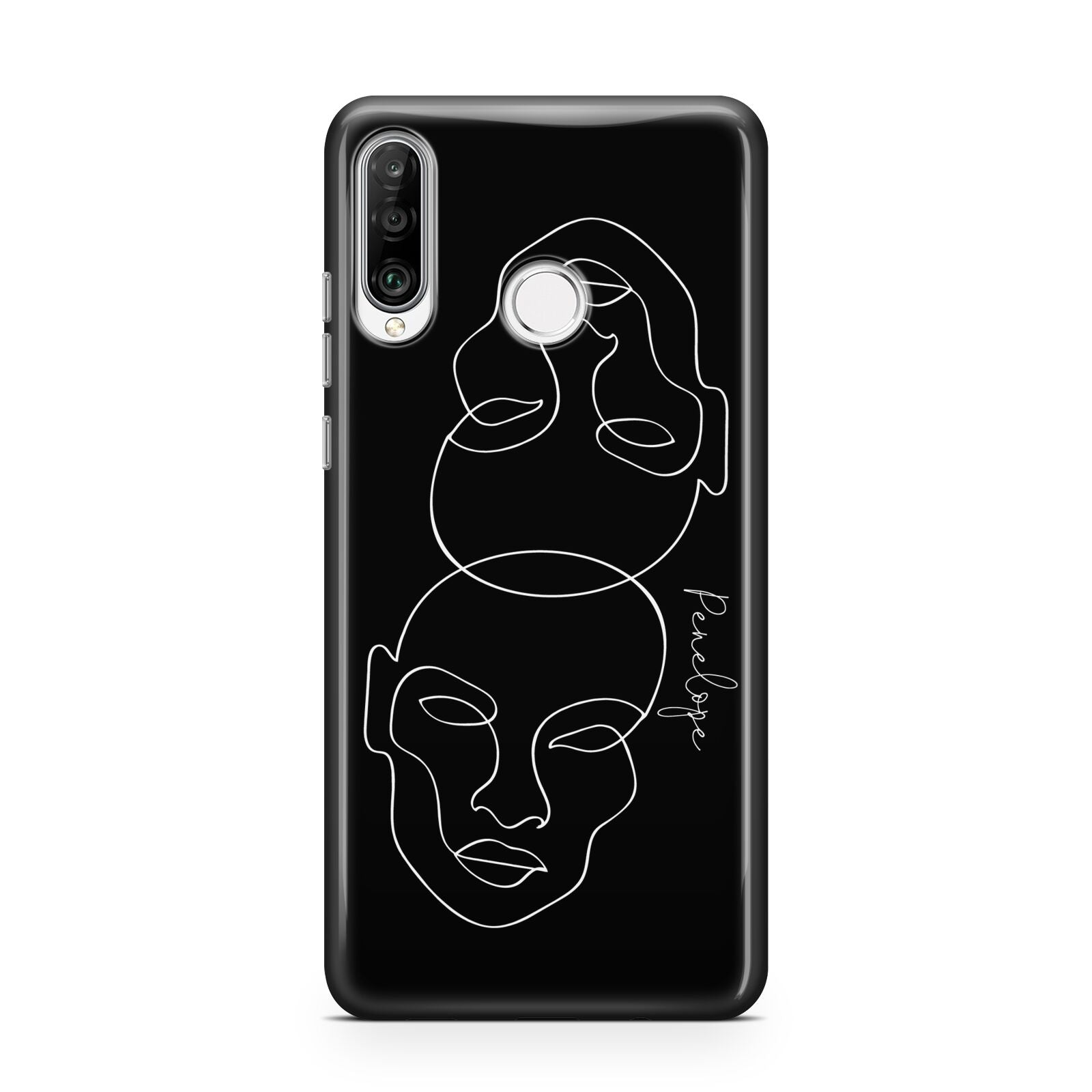 Personalised Abstract Line Art Huawei P30 Lite Phone Case