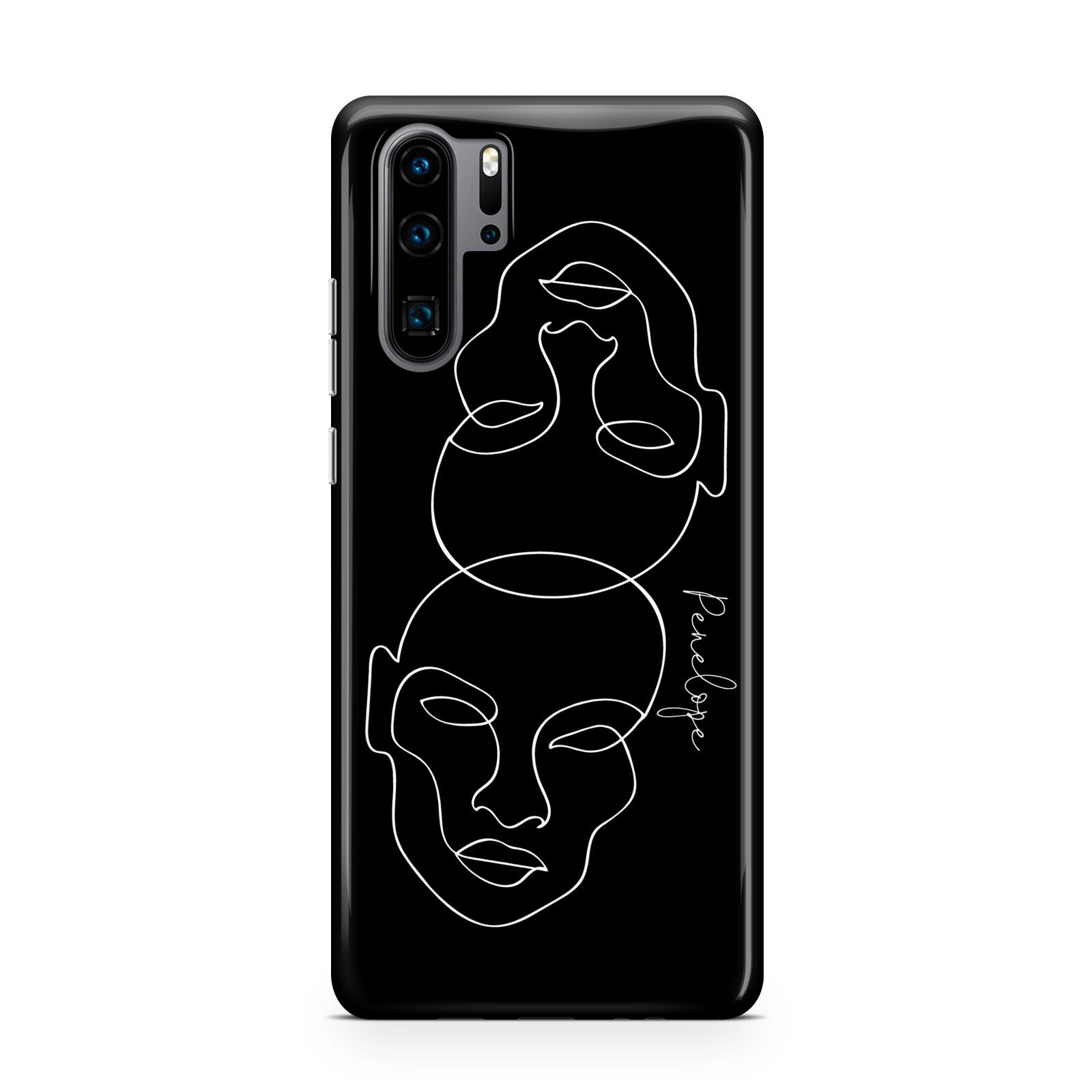 Personalised Abstract Line Art Huawei P30 Pro Phone Case