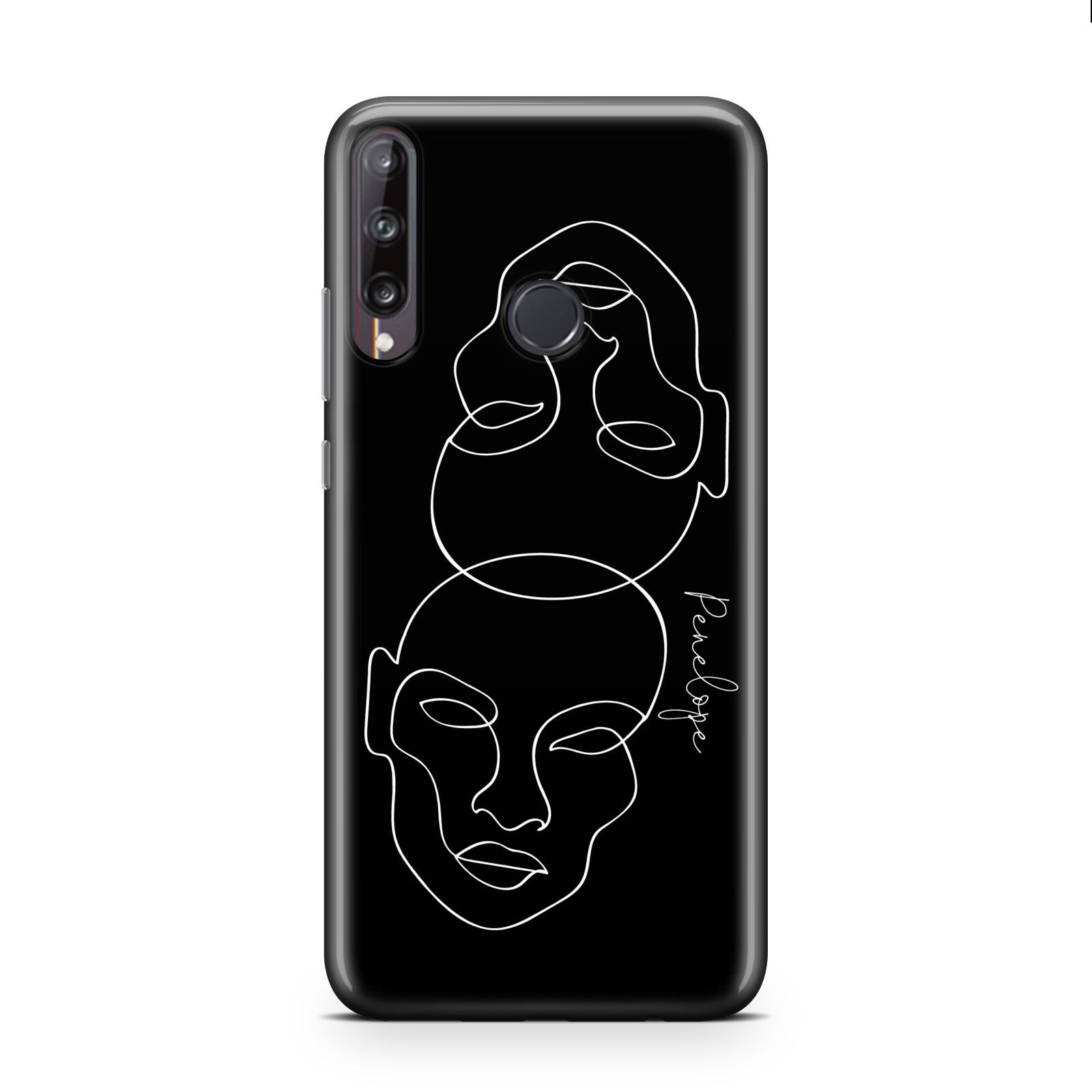 Personalised Abstract Line Art Huawei P40 Lite E Phone Case