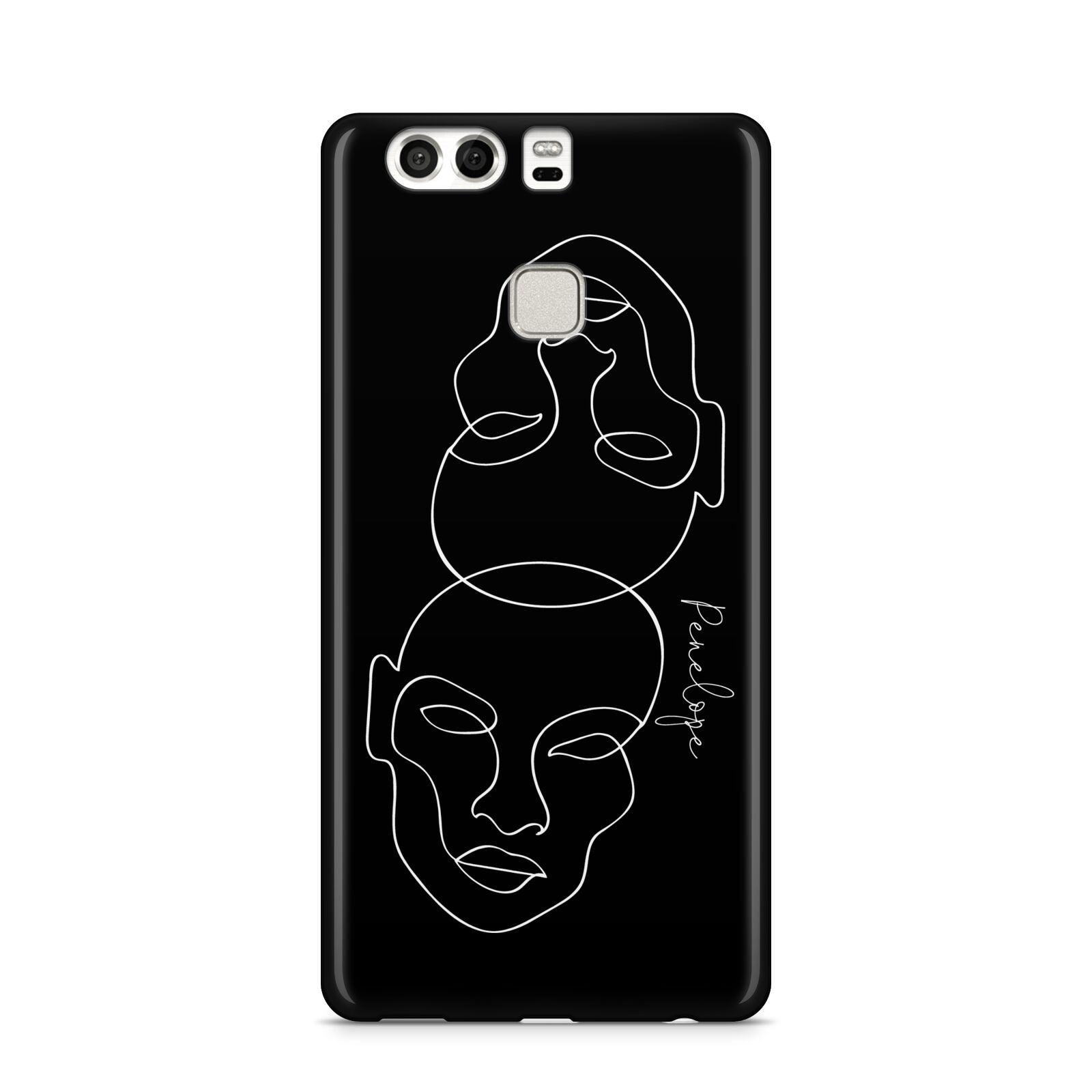 Personalised Abstract Line Art Huawei P9 Case