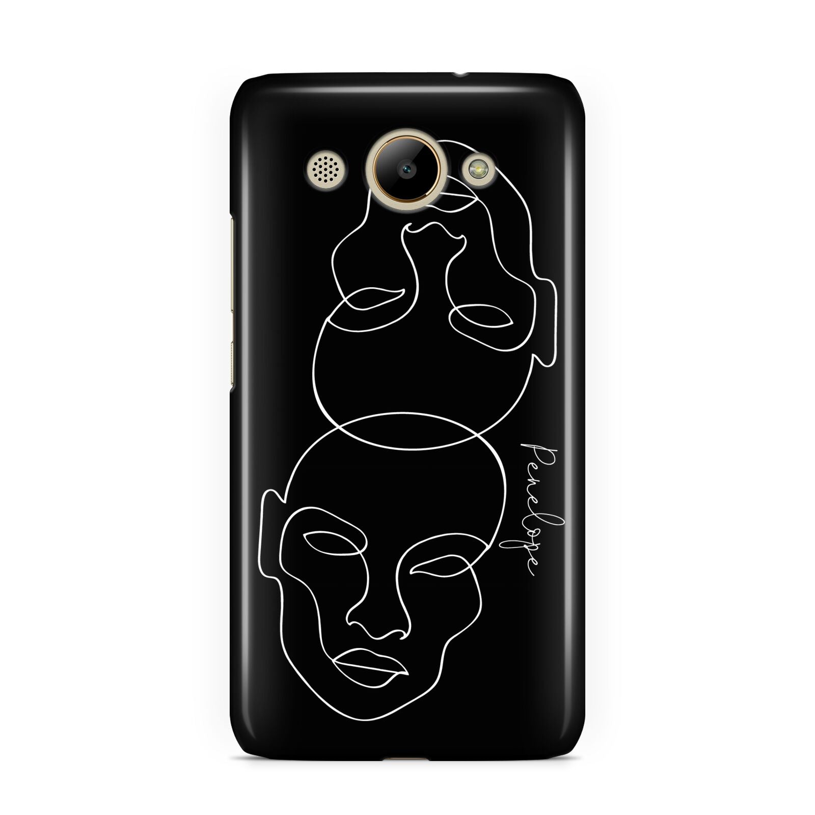 Personalised Abstract Line Art Huawei Y3 2017