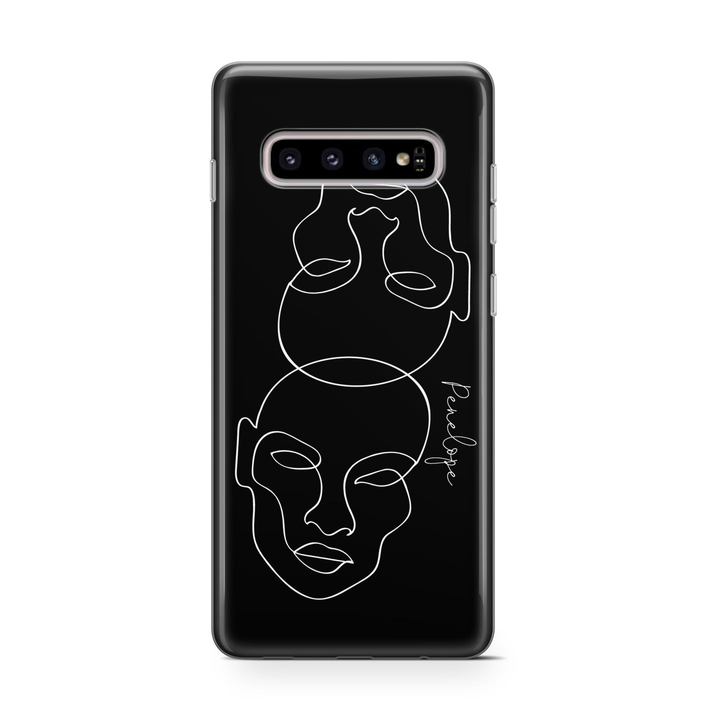 Personalised Abstract Line Art Protective Samsung Galaxy Case