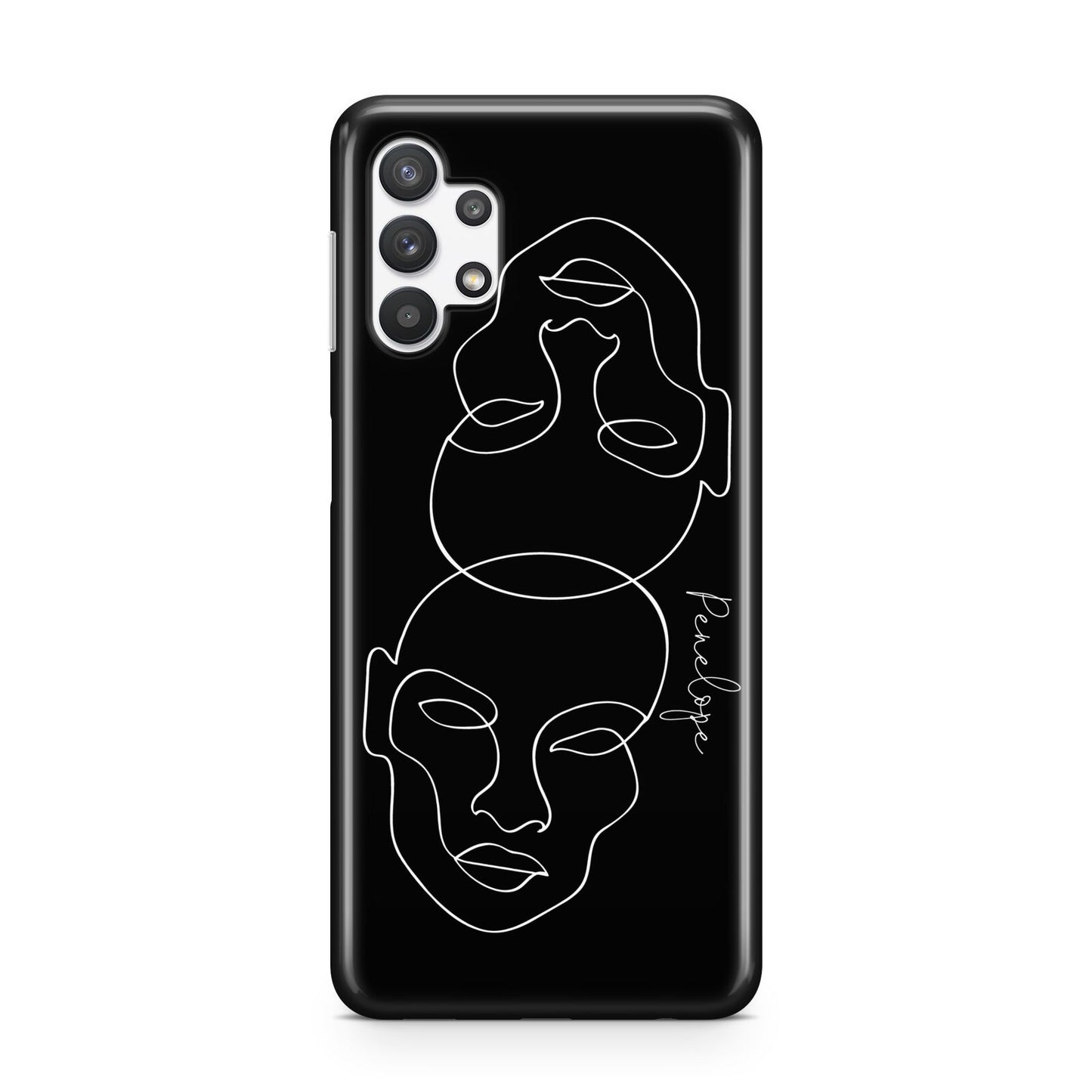 Personalised Abstract Line Art Samsung A32 5G Case