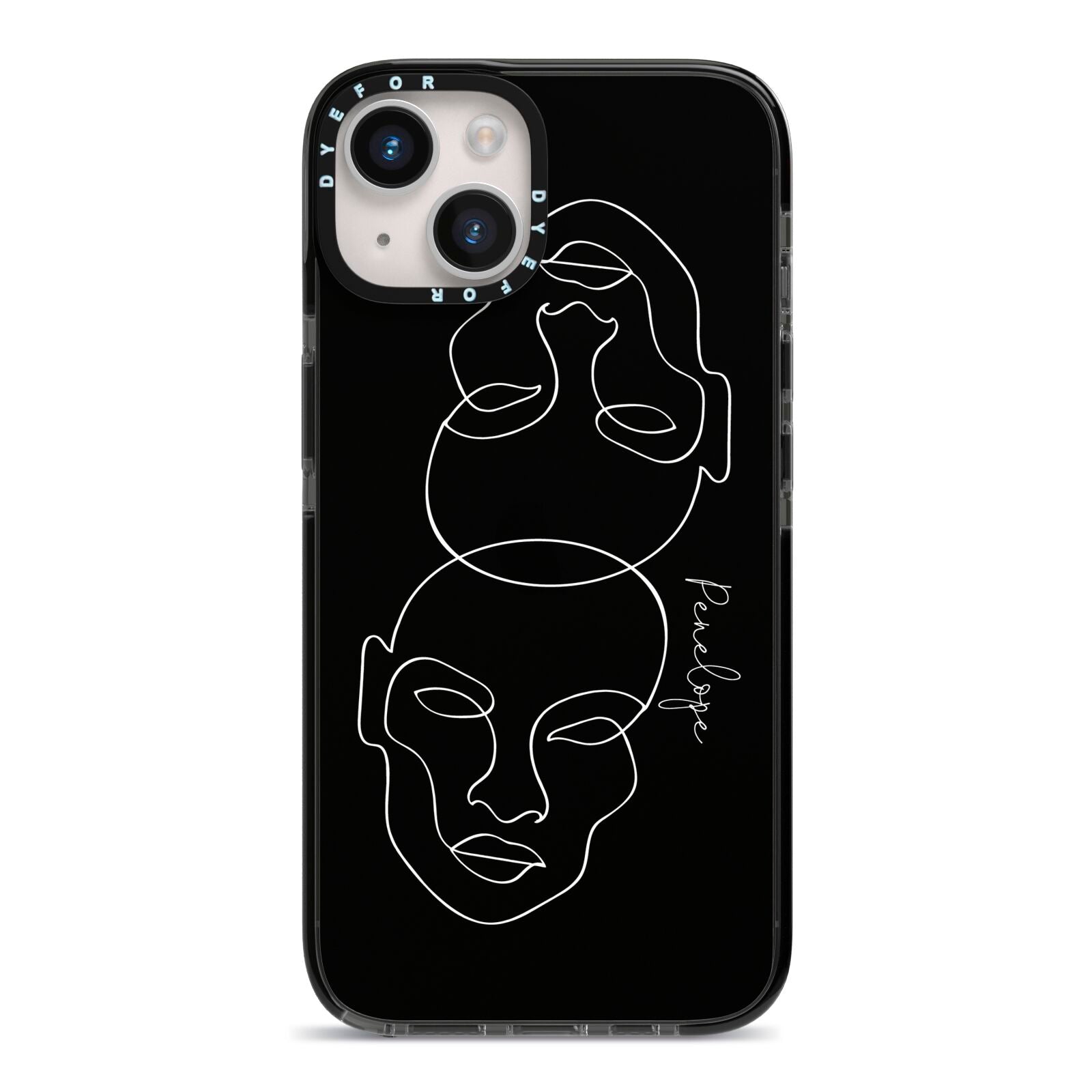 Personalised Abstract Line Art iPhone Case