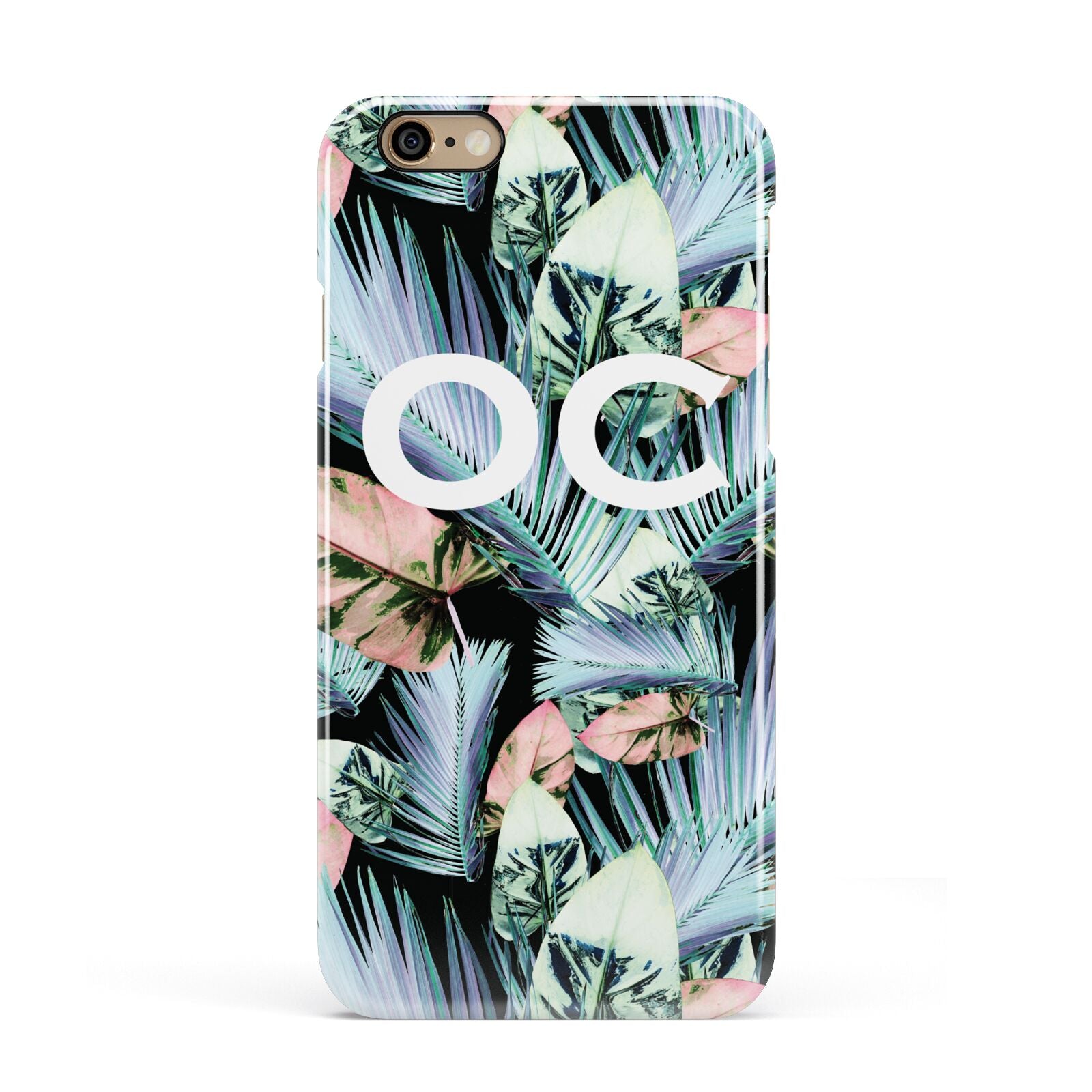 Personalised Abstract Tropical Leaves Apple iPhone 6 3D Snap Case