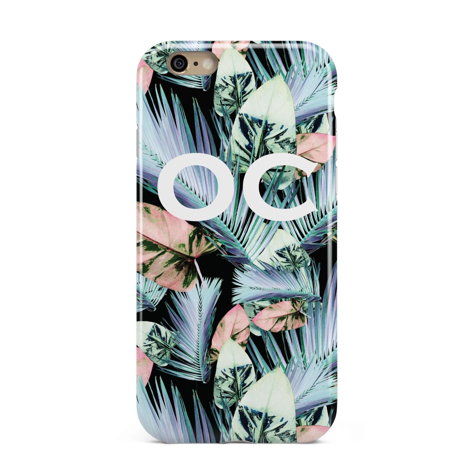 Personalised Abstract Tropical Leaves Apple iPhone 6 3D Tough Case