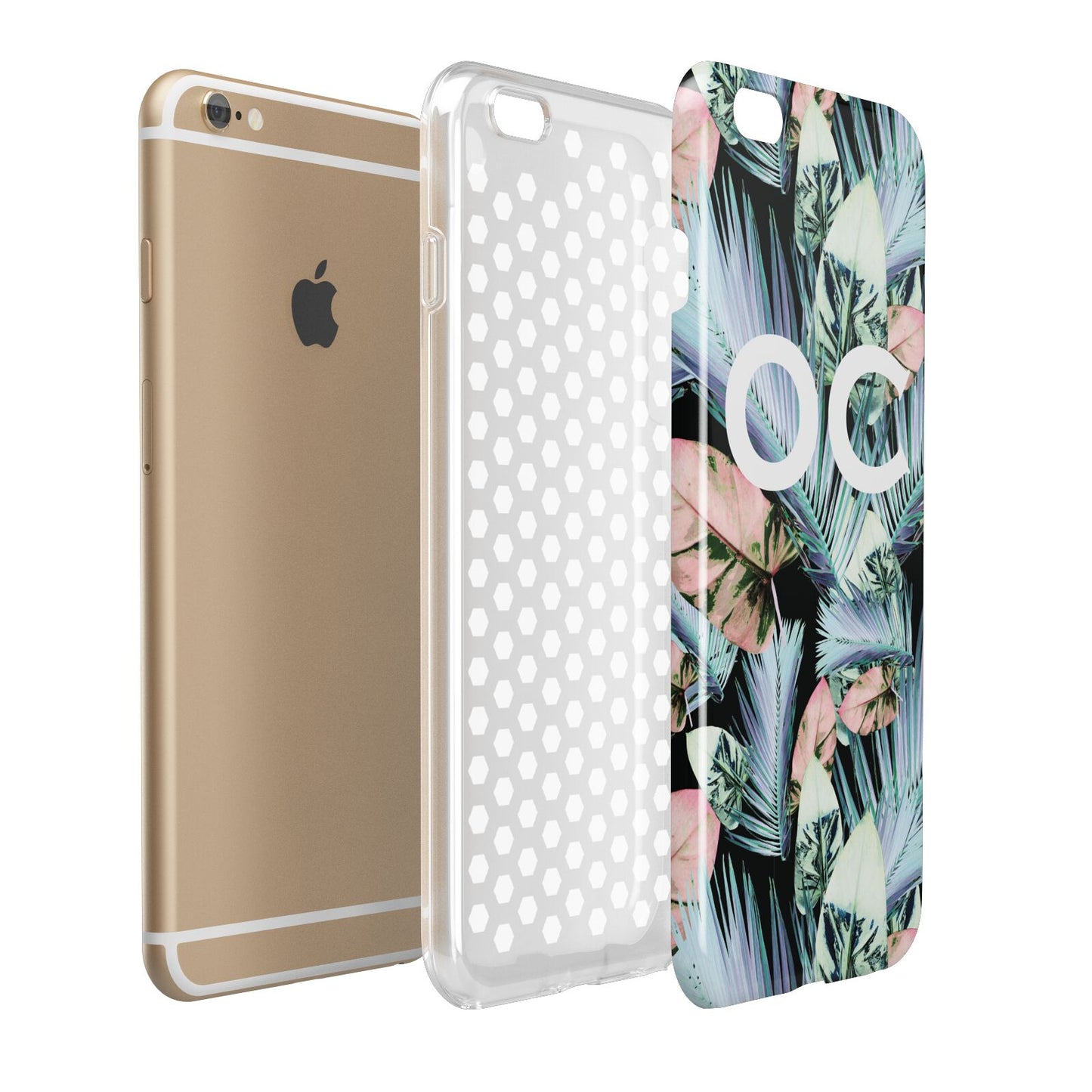 Personalised Abstract Tropical Leaves Apple iPhone 6 Plus 3D Tough Case Expand Detail Image