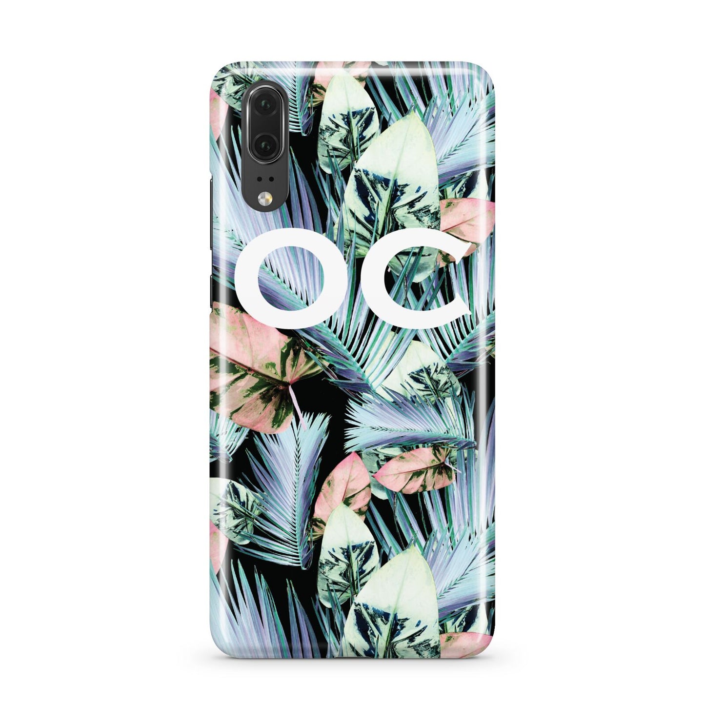 Personalised Abstract Tropical Leaves Huawei P20 Phone Case