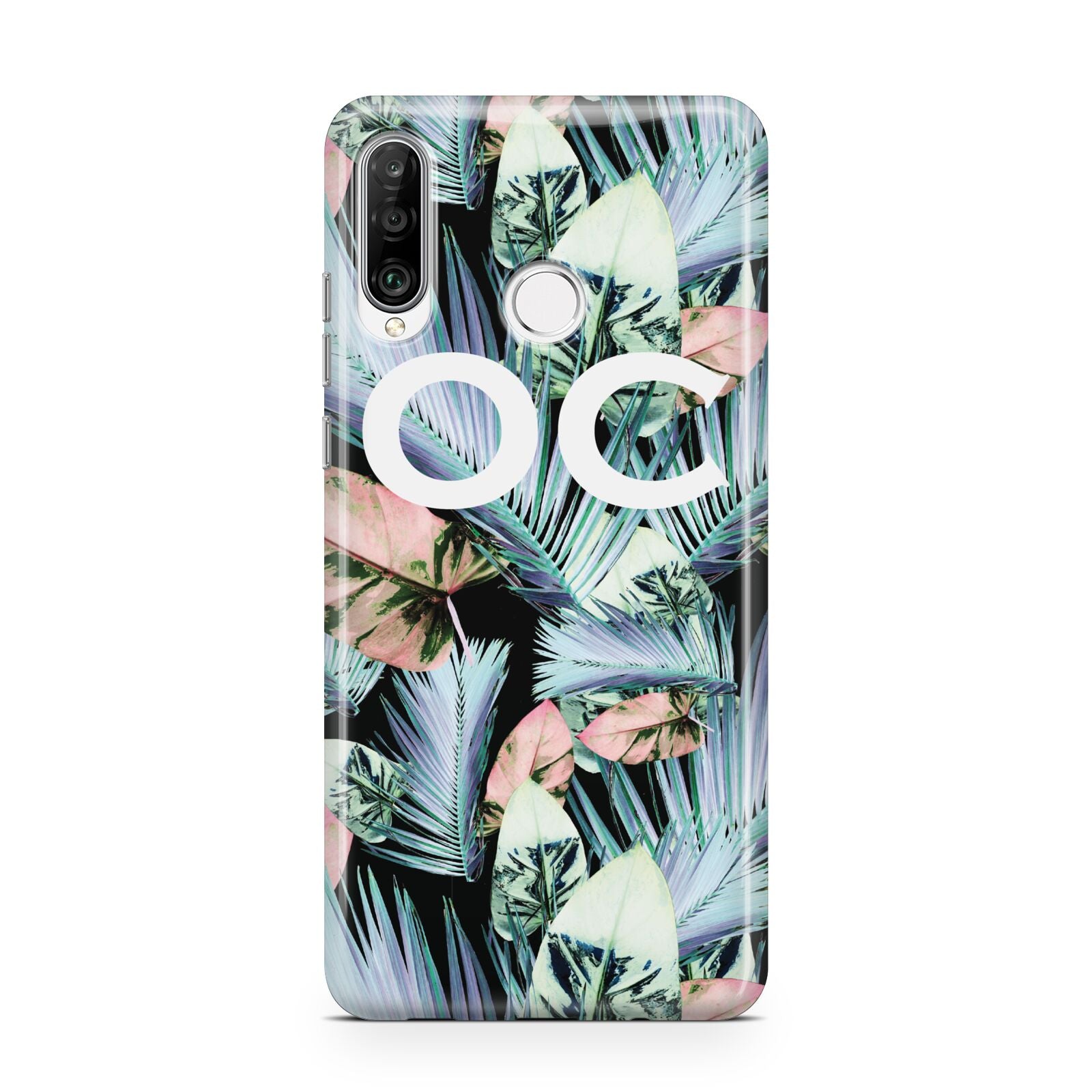 Personalised Abstract Tropical Leaves Huawei P30 Lite Phone Case