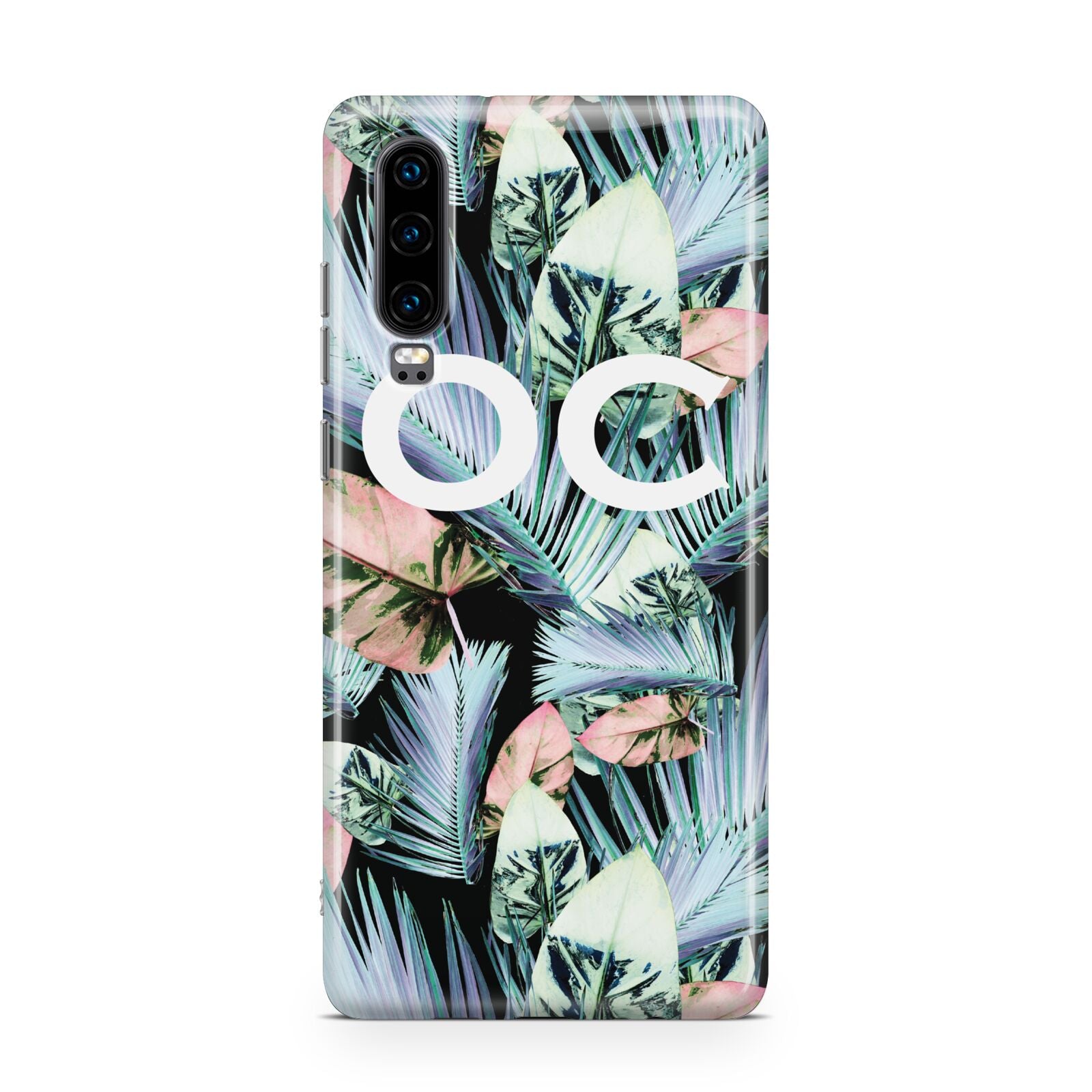 Personalised Abstract Tropical Leaves Huawei P30 Phone Case