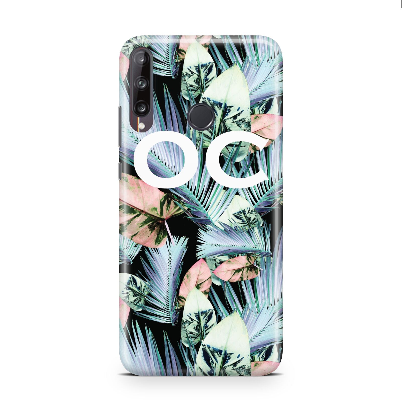 Personalised Abstract Tropical Leaves Huawei P40 Lite E Phone Case