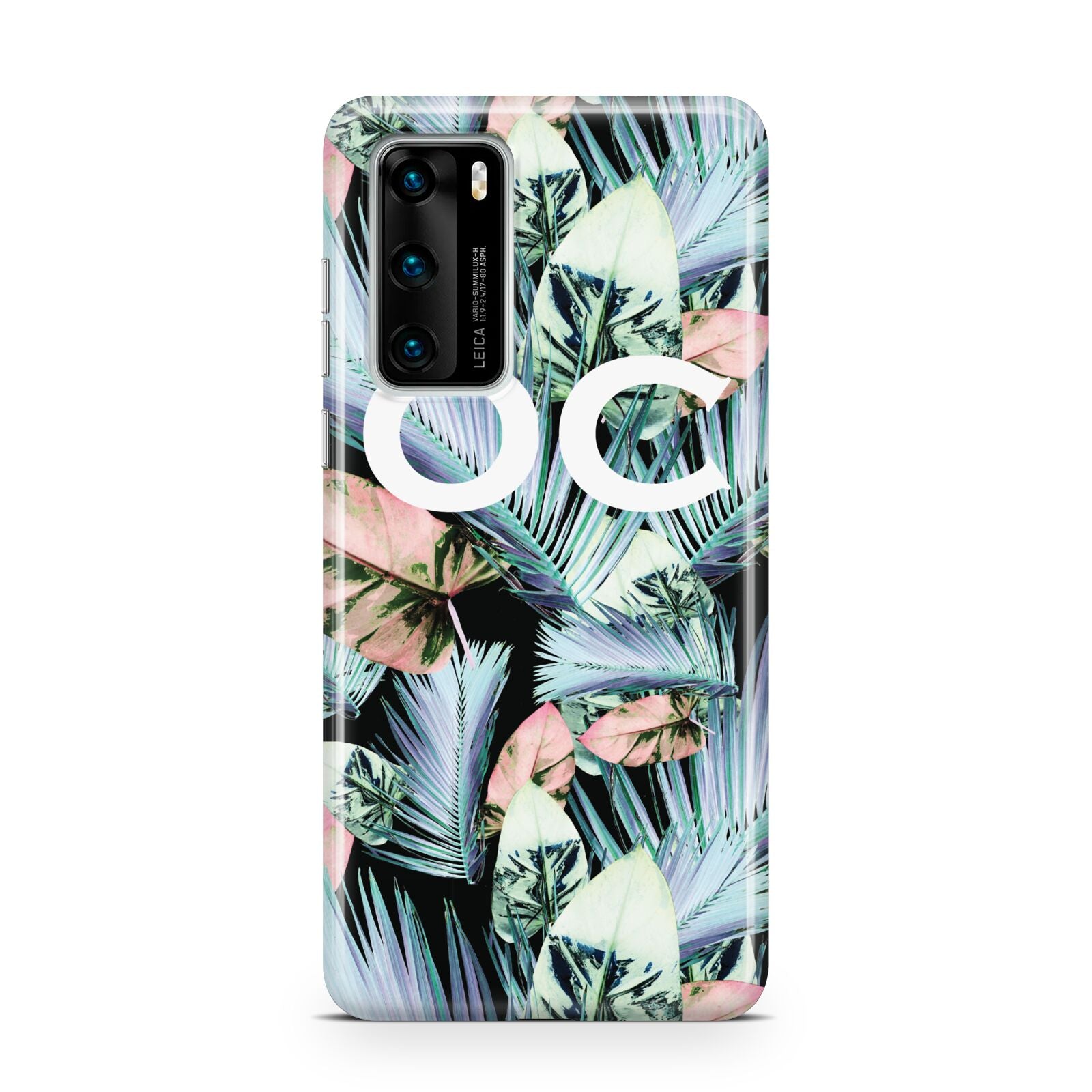 Personalised Abstract Tropical Leaves Huawei P40 Phone Case