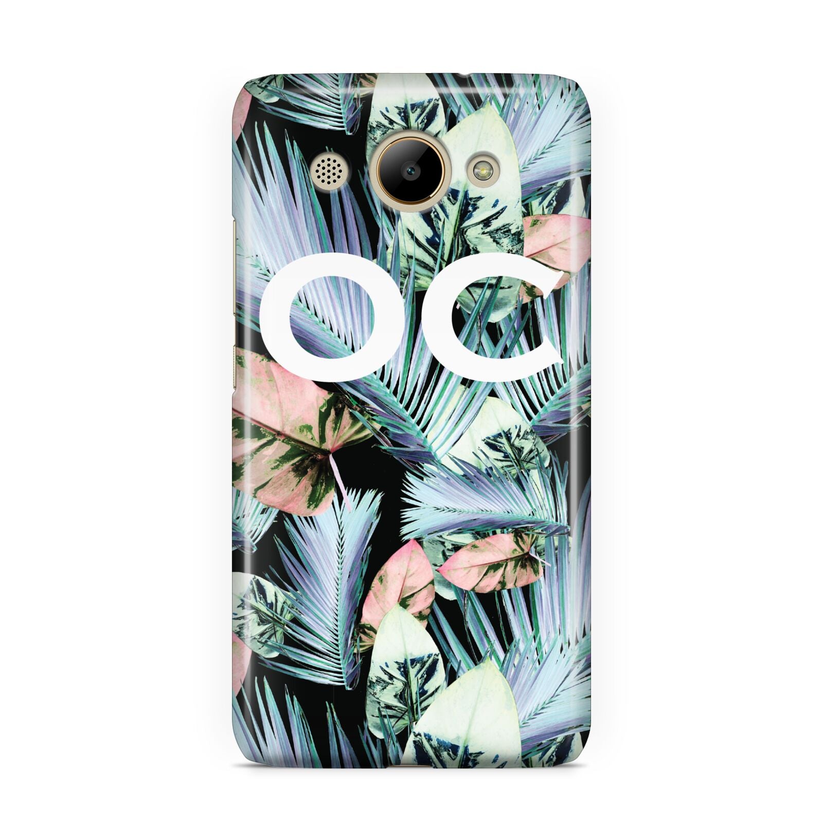 Personalised Abstract Tropical Leaves Huawei Y3 2017