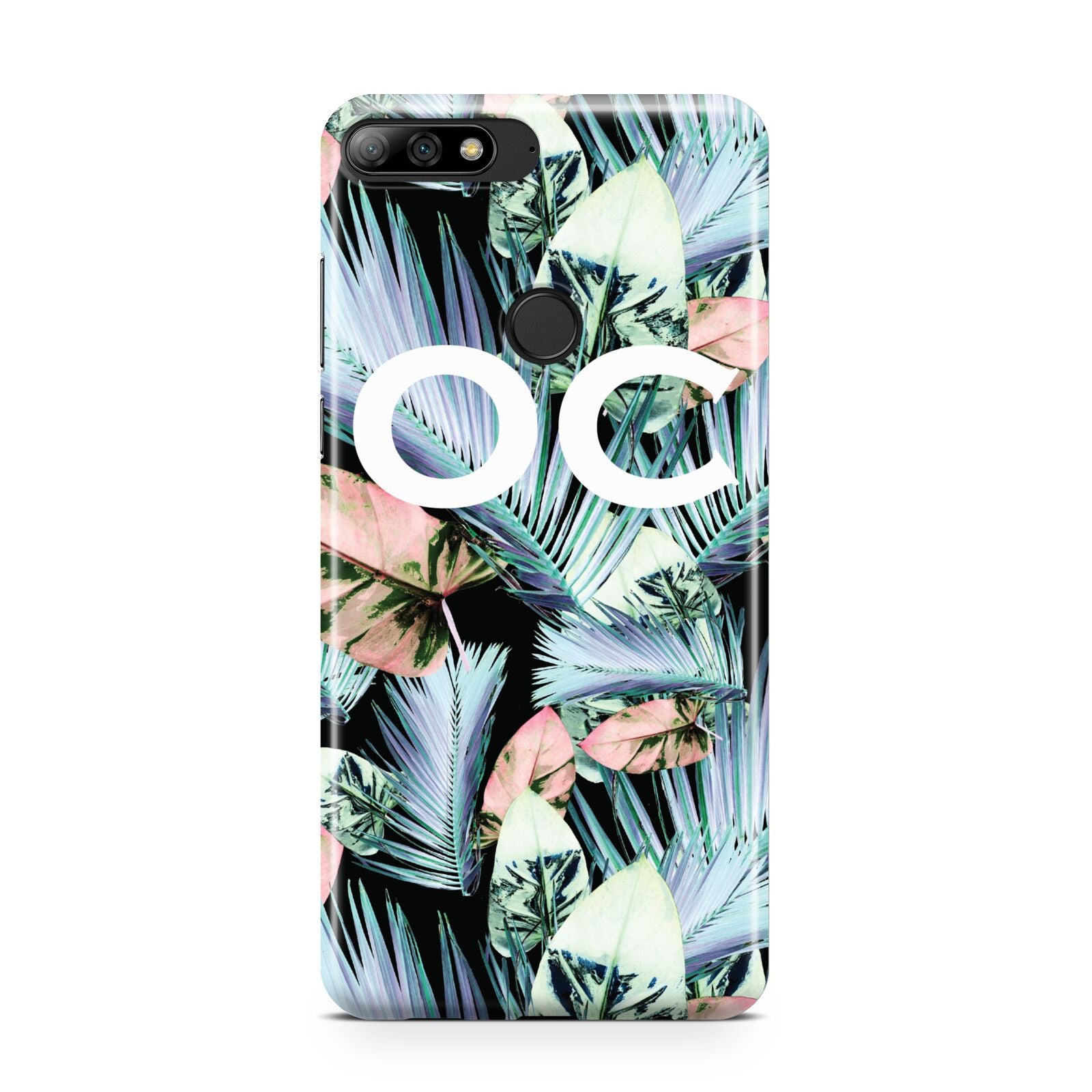 Personalised Abstract Tropical Leaves Huawei Y7 2018