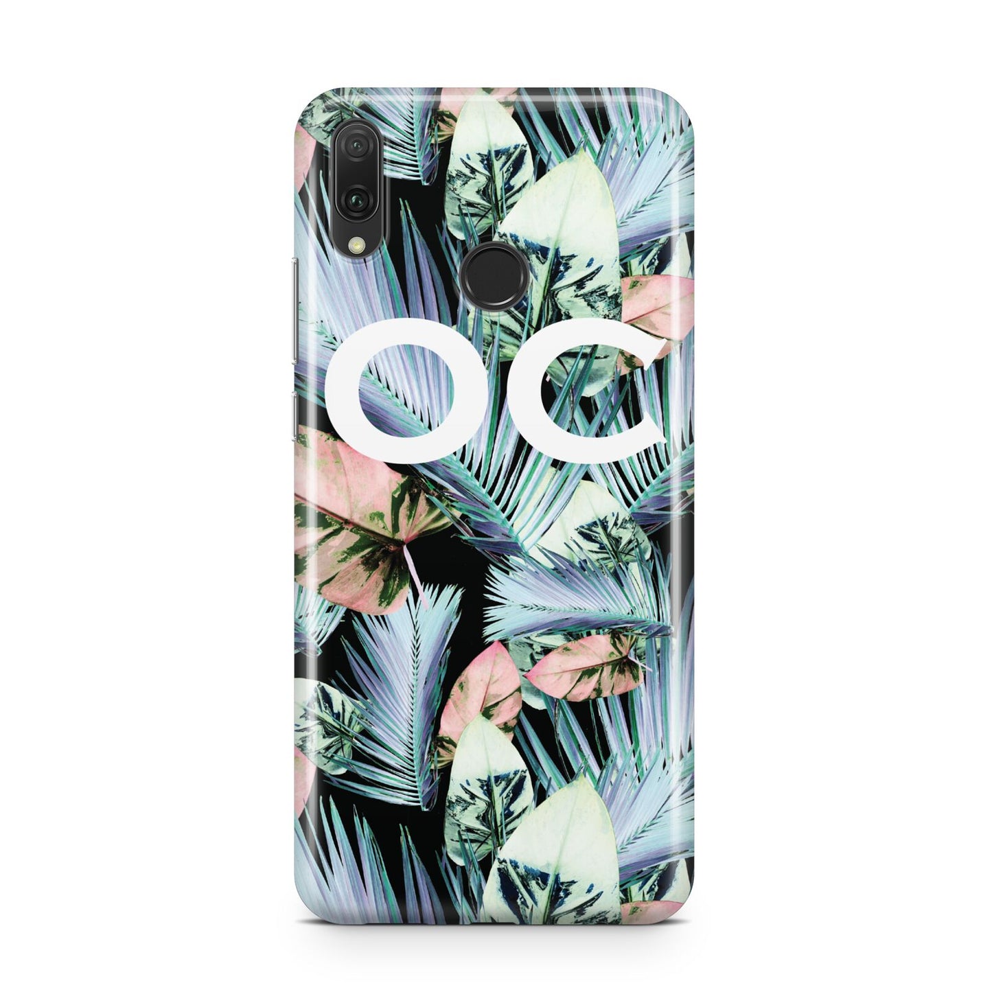 Personalised Abstract Tropical Leaves Huawei Y9 2019