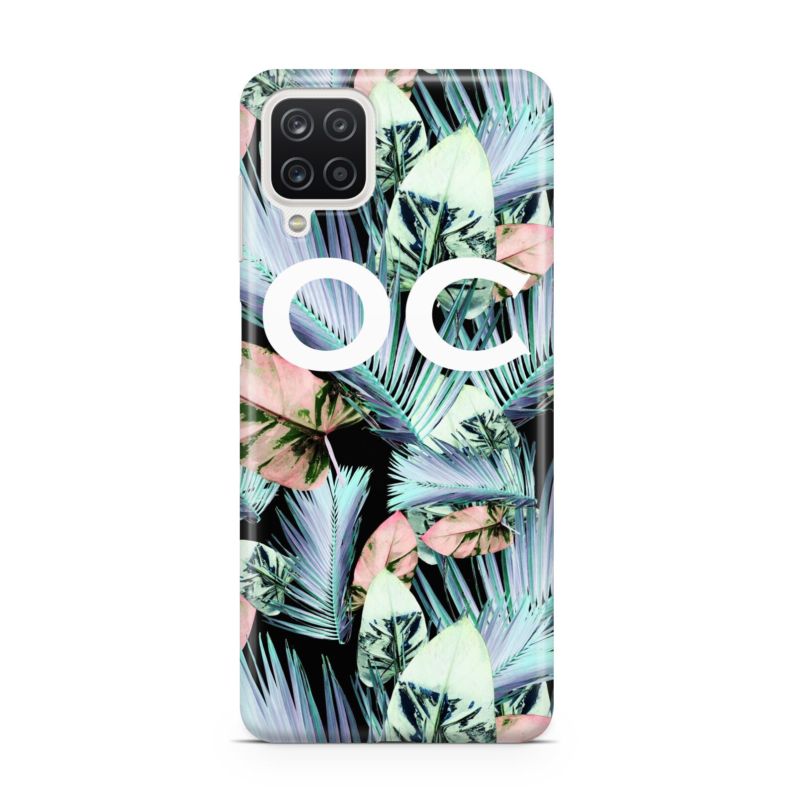 Personalised Abstract Tropical Leaves Samsung A12 Case