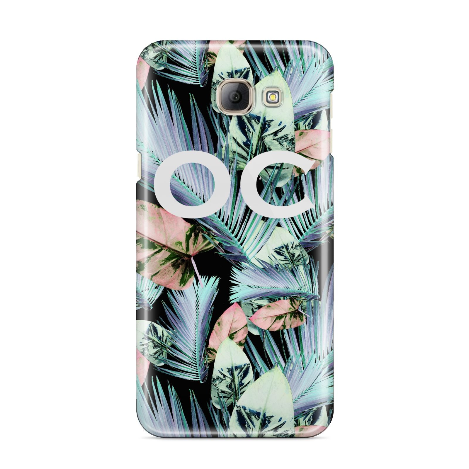 Personalised Abstract Tropical Leaves Samsung Galaxy A8 2016 Case