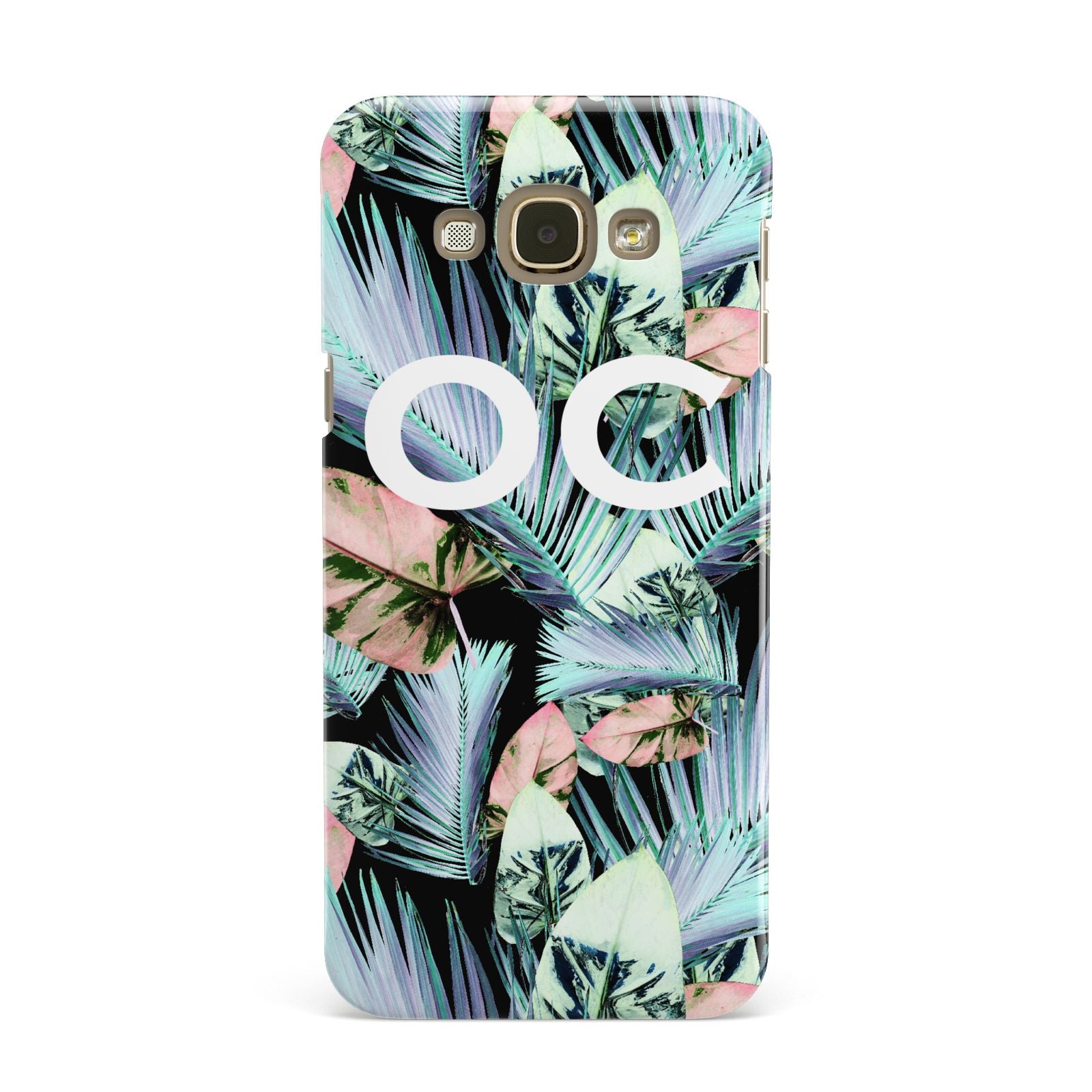 Personalised Abstract Tropical Leaves Samsung Galaxy A8 Case