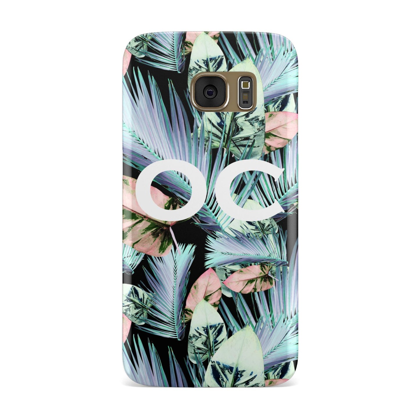 Personalised Abstract Tropical Leaves Samsung Galaxy Case