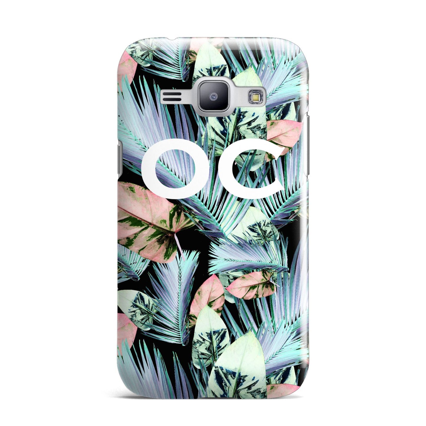 Personalised Abstract Tropical Leaves Samsung Galaxy J1 2015 Case