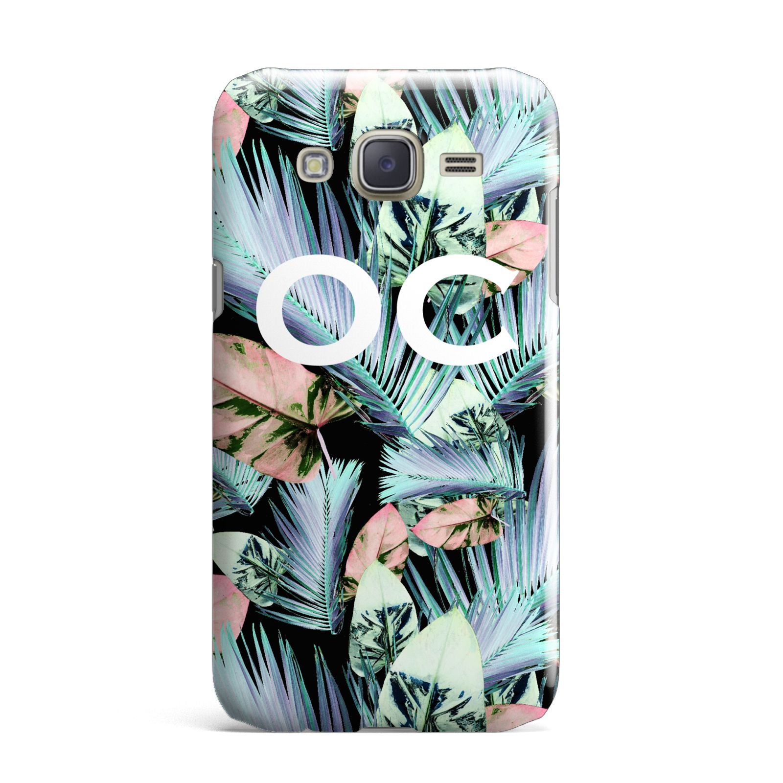 Personalised Abstract Tropical Leaves Samsung Galaxy J7 Case