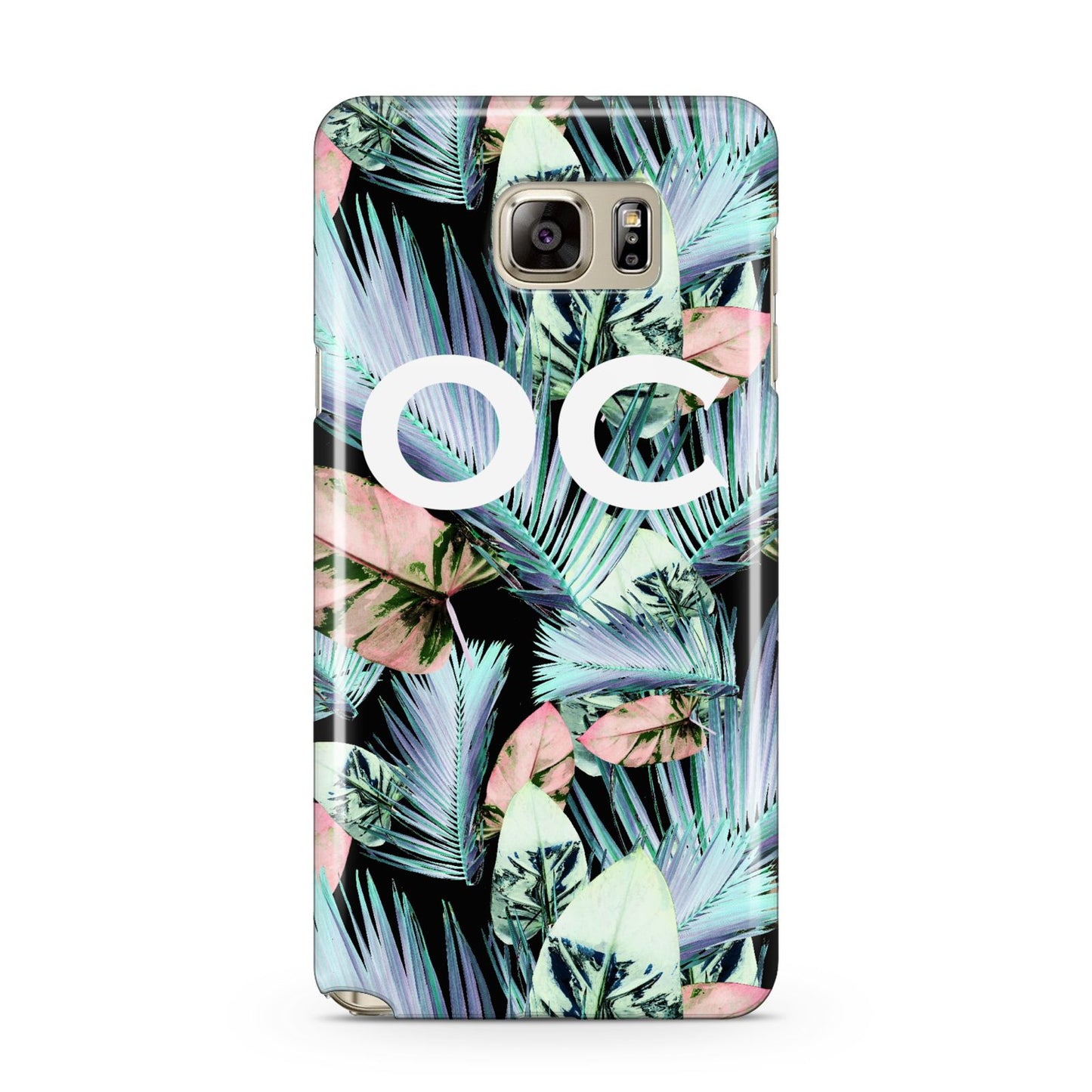 Personalised Abstract Tropical Leaves Samsung Galaxy Note 5 Case