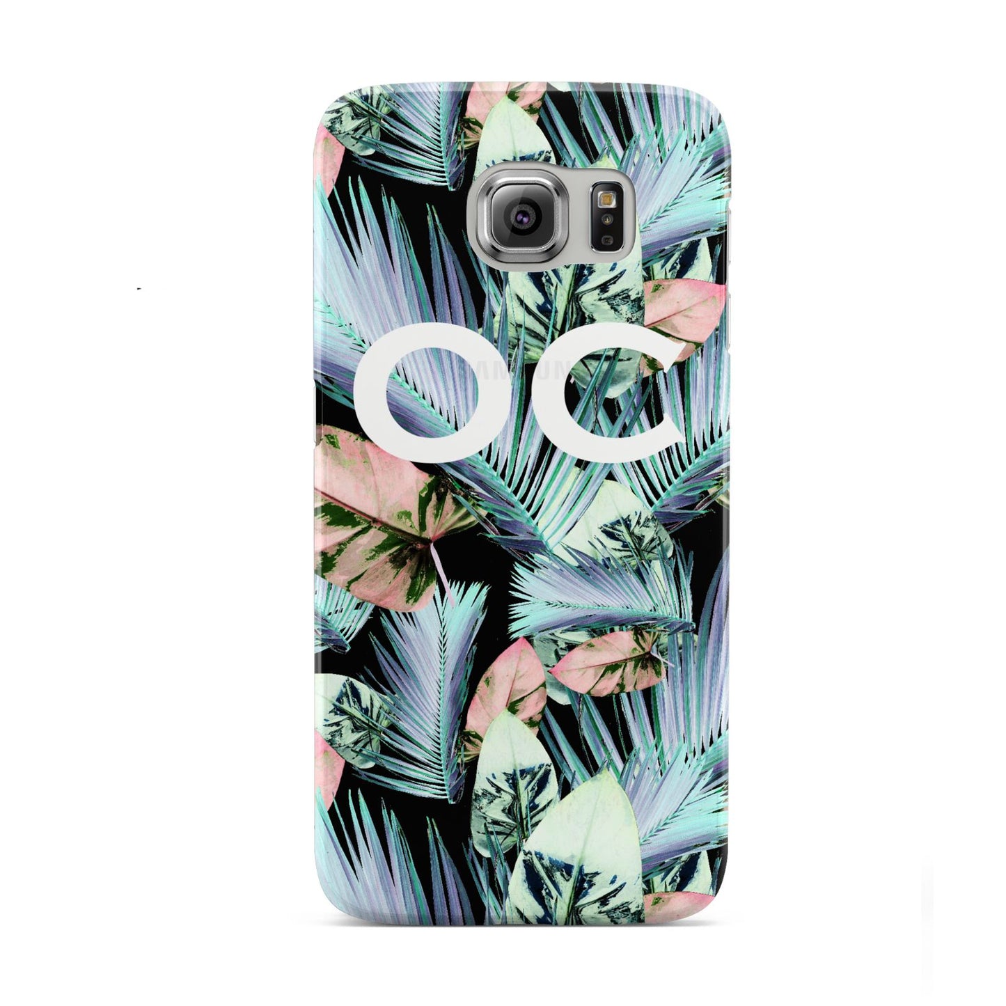 Personalised Abstract Tropical Leaves Samsung Galaxy S6 Case