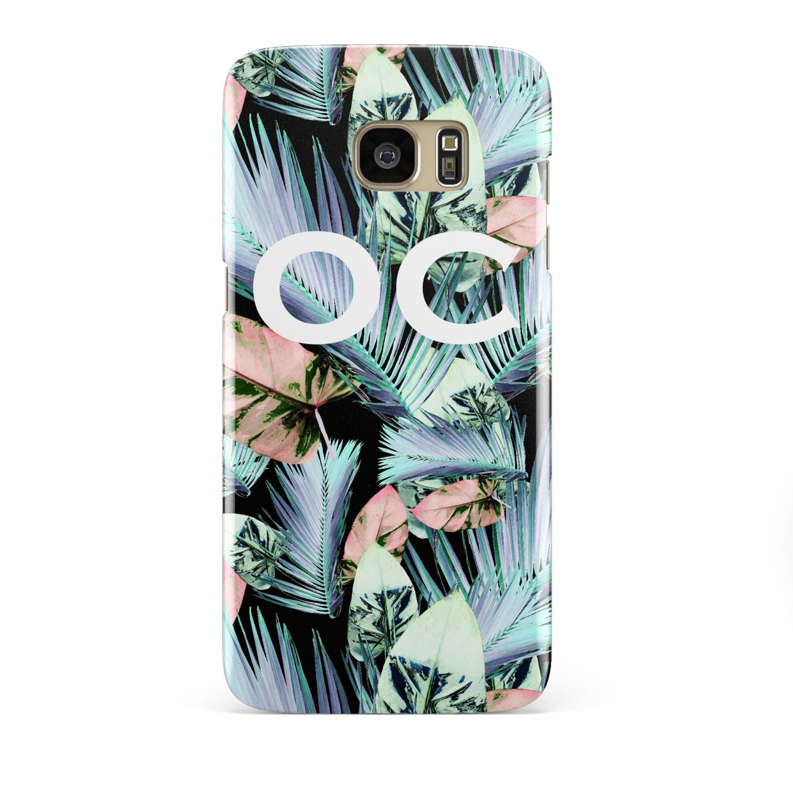 Personalised Abstract Tropical Leaves Samsung Galaxy S7 Edge Case