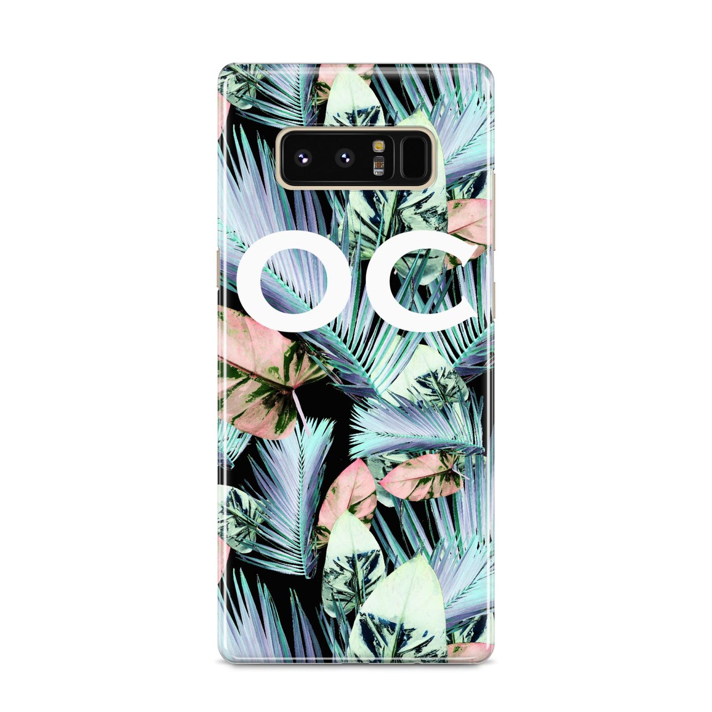 Personalised Abstract Tropical Leaves Samsung Galaxy S8 Case