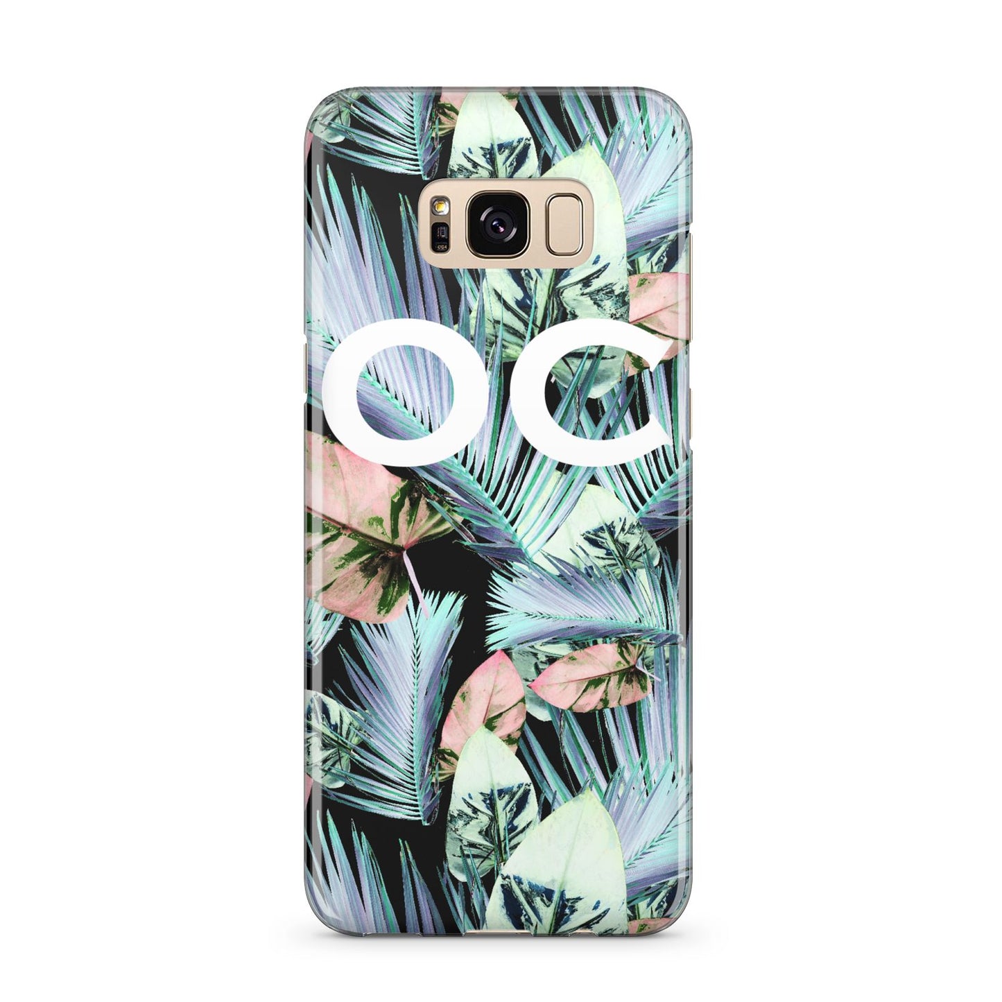 Personalised Abstract Tropical Leaves Samsung Galaxy S8 Plus Case