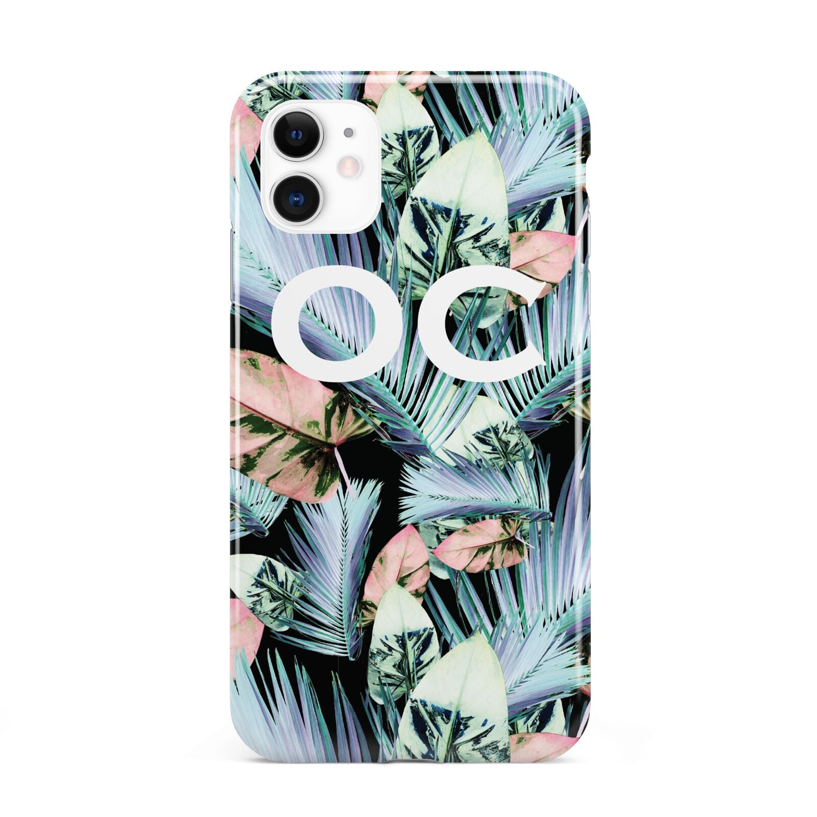 Personalised Abstract Tropical Leaves iPhone 11 3D Tough Case