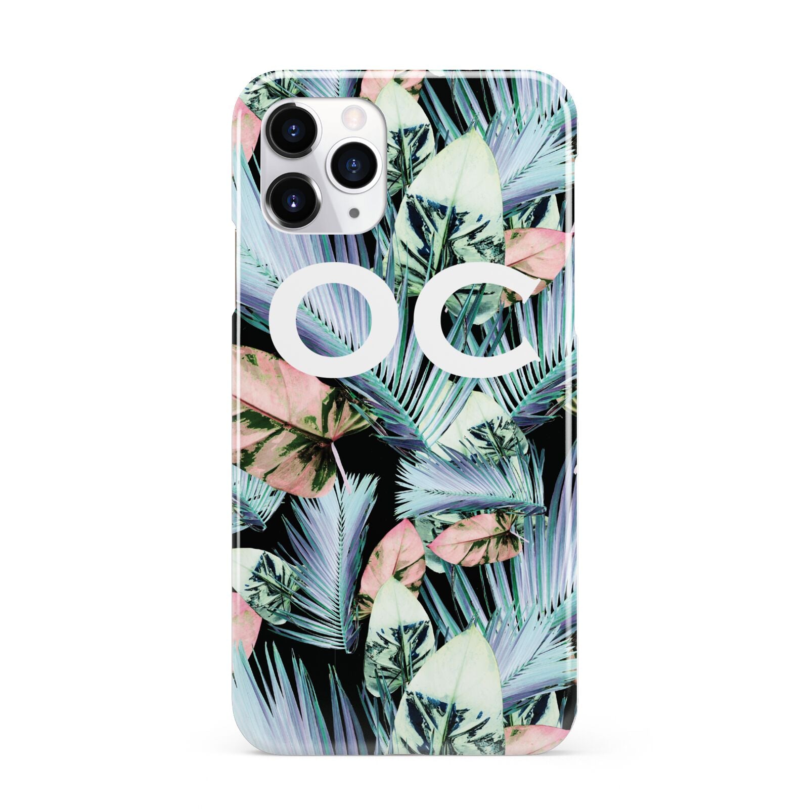 Personalised Abstract Tropical Leaves iPhone 11 Pro 3D Snap Case