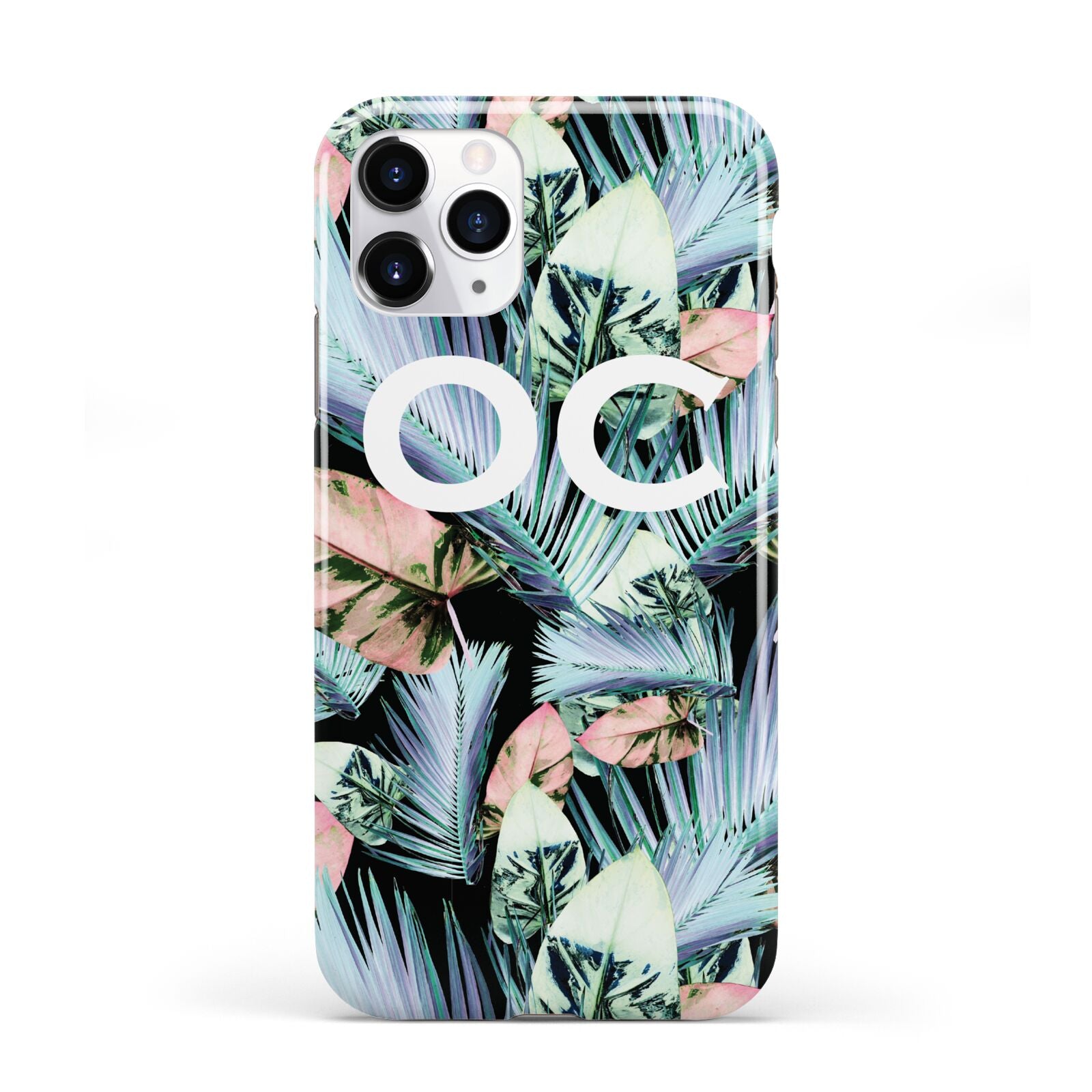 Personalised Abstract Tropical Leaves iPhone 11 Pro 3D Tough Case