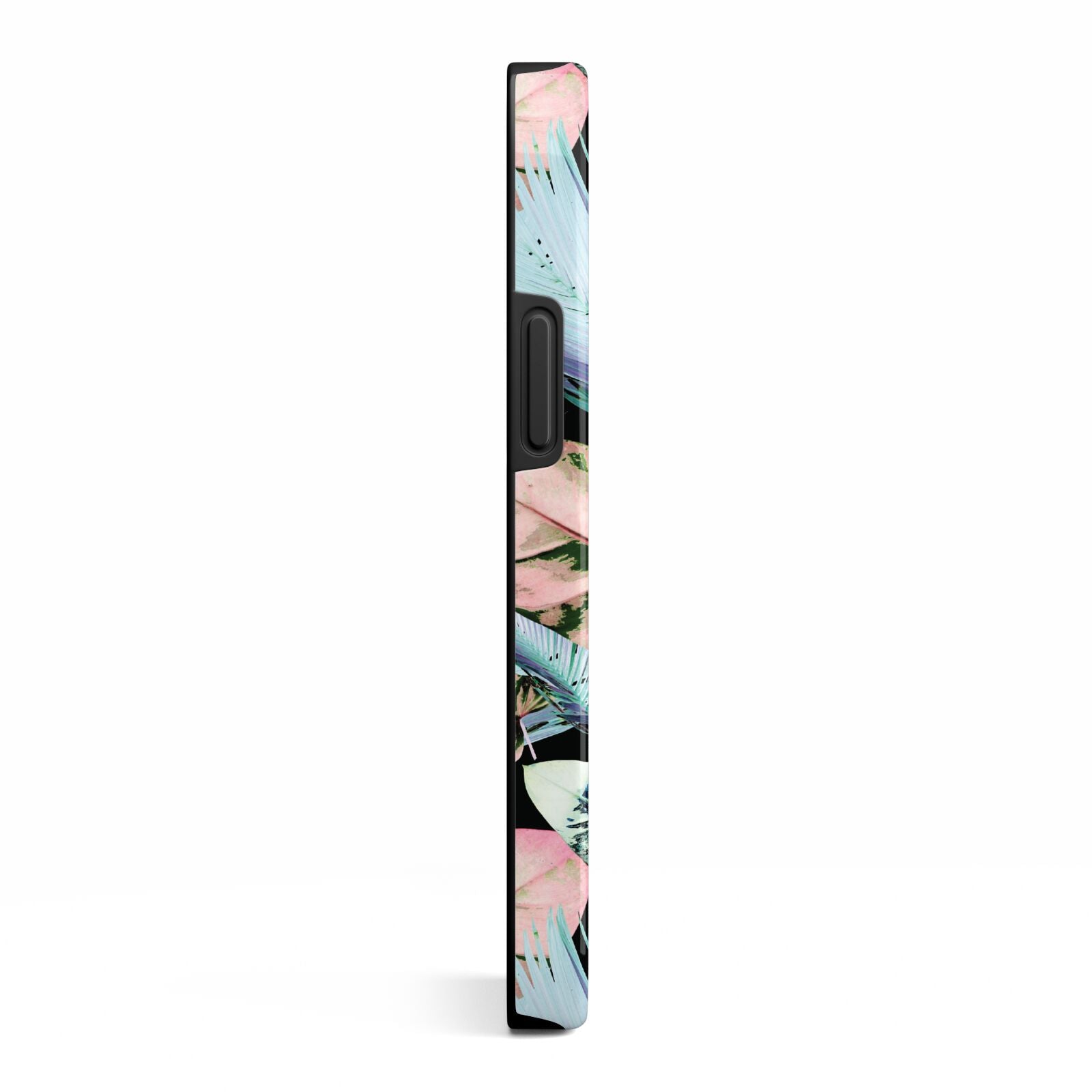 Personalised Abstract Tropical Leaves iPhone 13 Mini Side Image 3D Tough Case