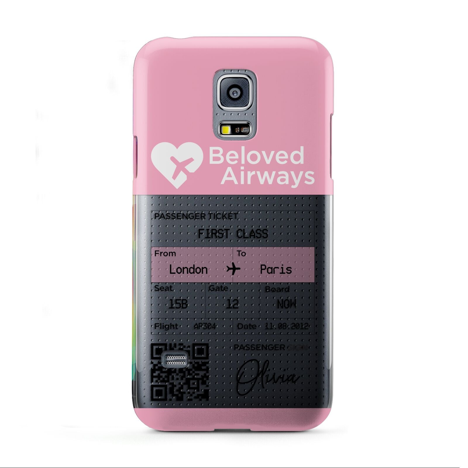 Personalised Aeroplane Ticket Samsung Galaxy S5 Mini Case