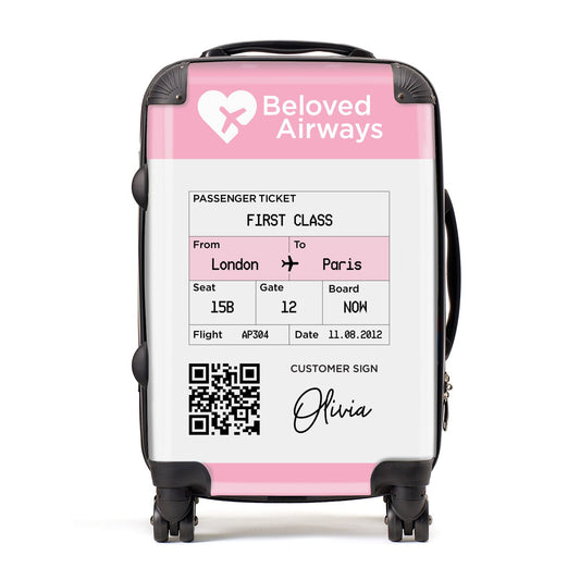 Personalised Aeroplane Ticket Suitcase