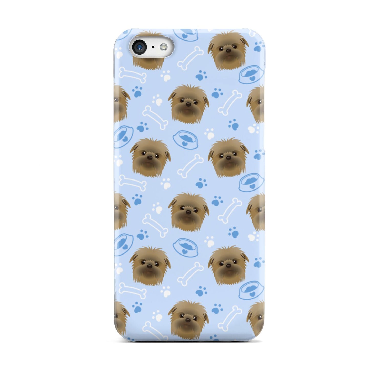 Personalised Affenpinscher Blue Apple iPhone 5c Case