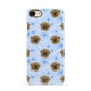 Personalised Affenpinscher Blue Apple iPhone 7 8 3D Snap Case